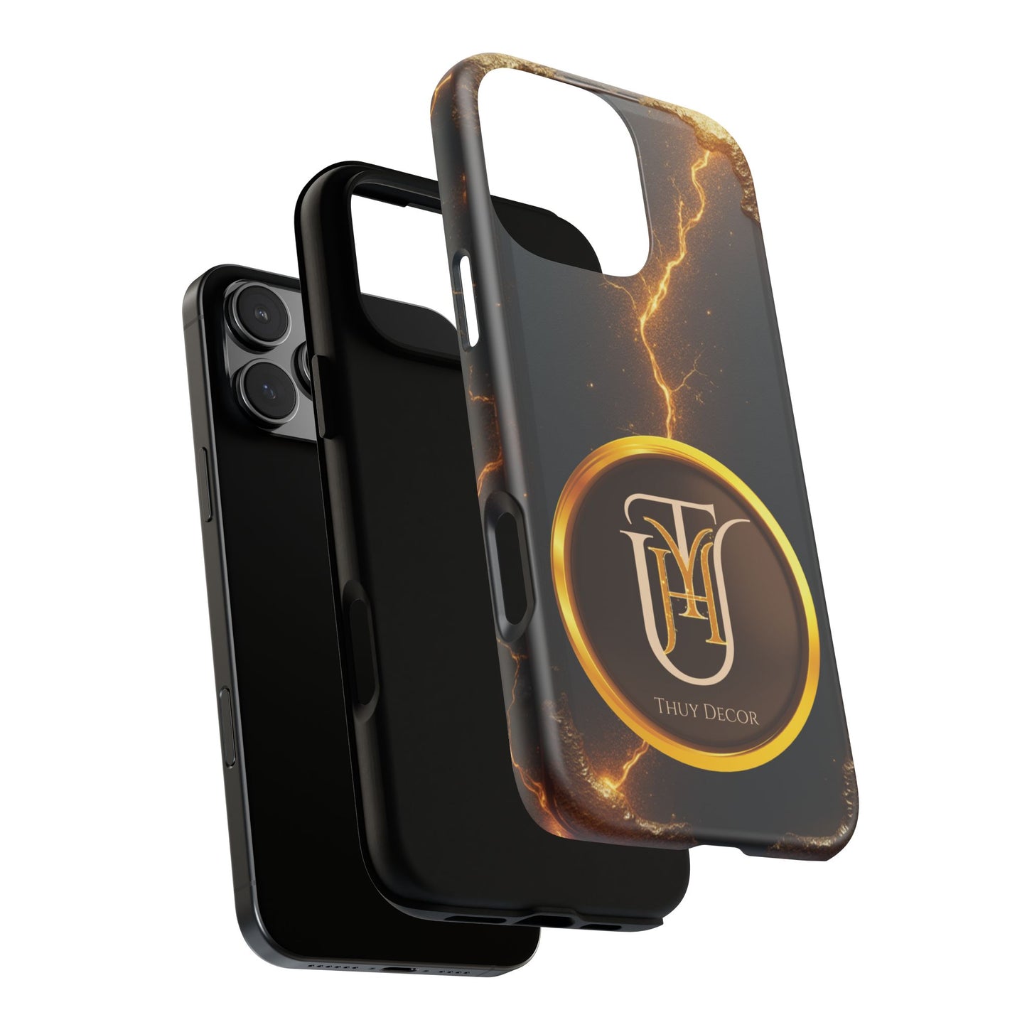 Black & Gold Luxurious Thuy Decor Brand Cover Phone Case