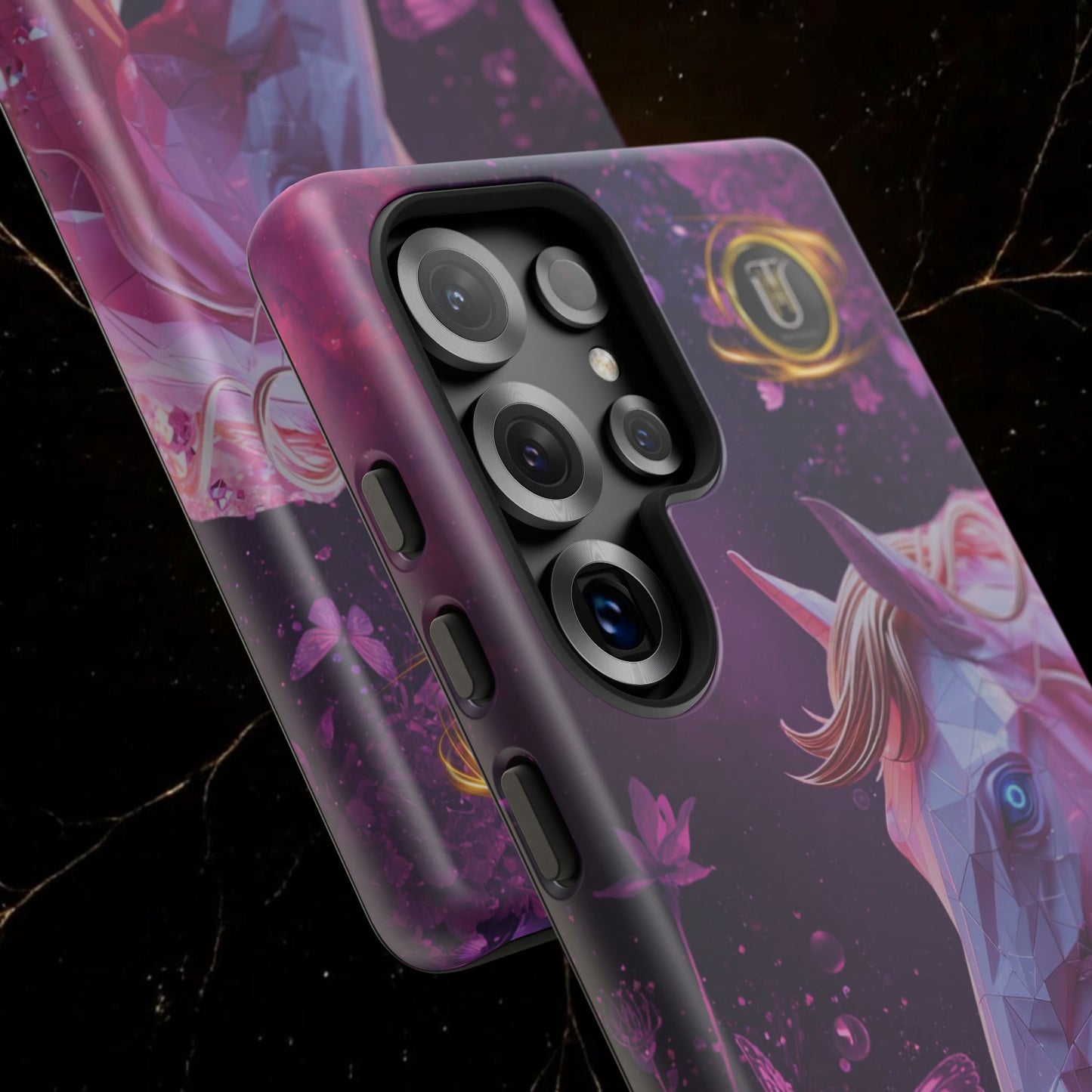 Quantum Pink Lunar Diamond Horse Tough Case — 2026 Pink Horse Phone Case