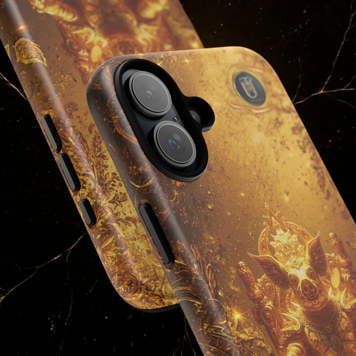 Lunar Pig Zodiac Phone Case — Fortune Totem for Wealth & Protection