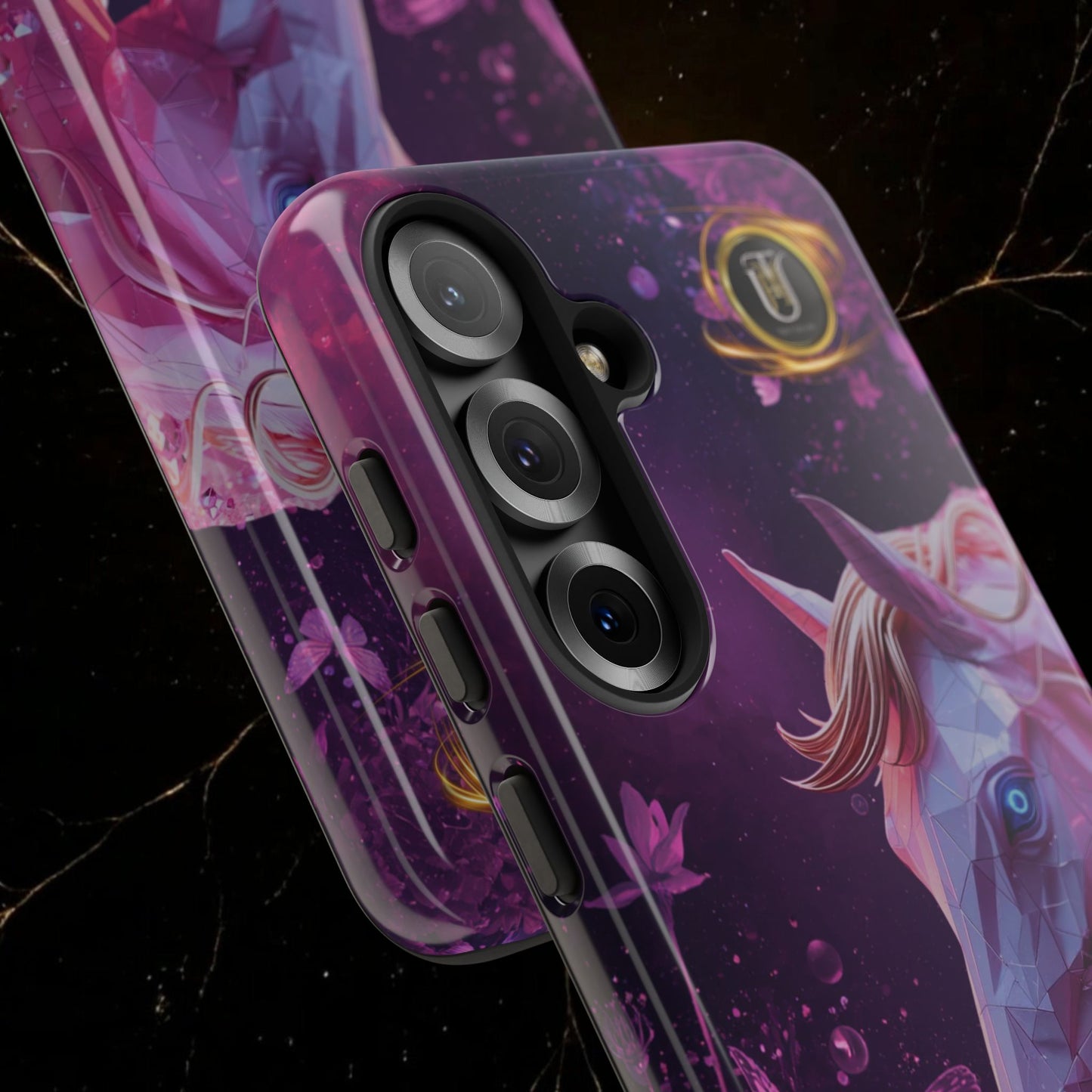 Quantum Pink Lunar Diamond Horse Tough Case — 2026 Pink Horse Phone Case