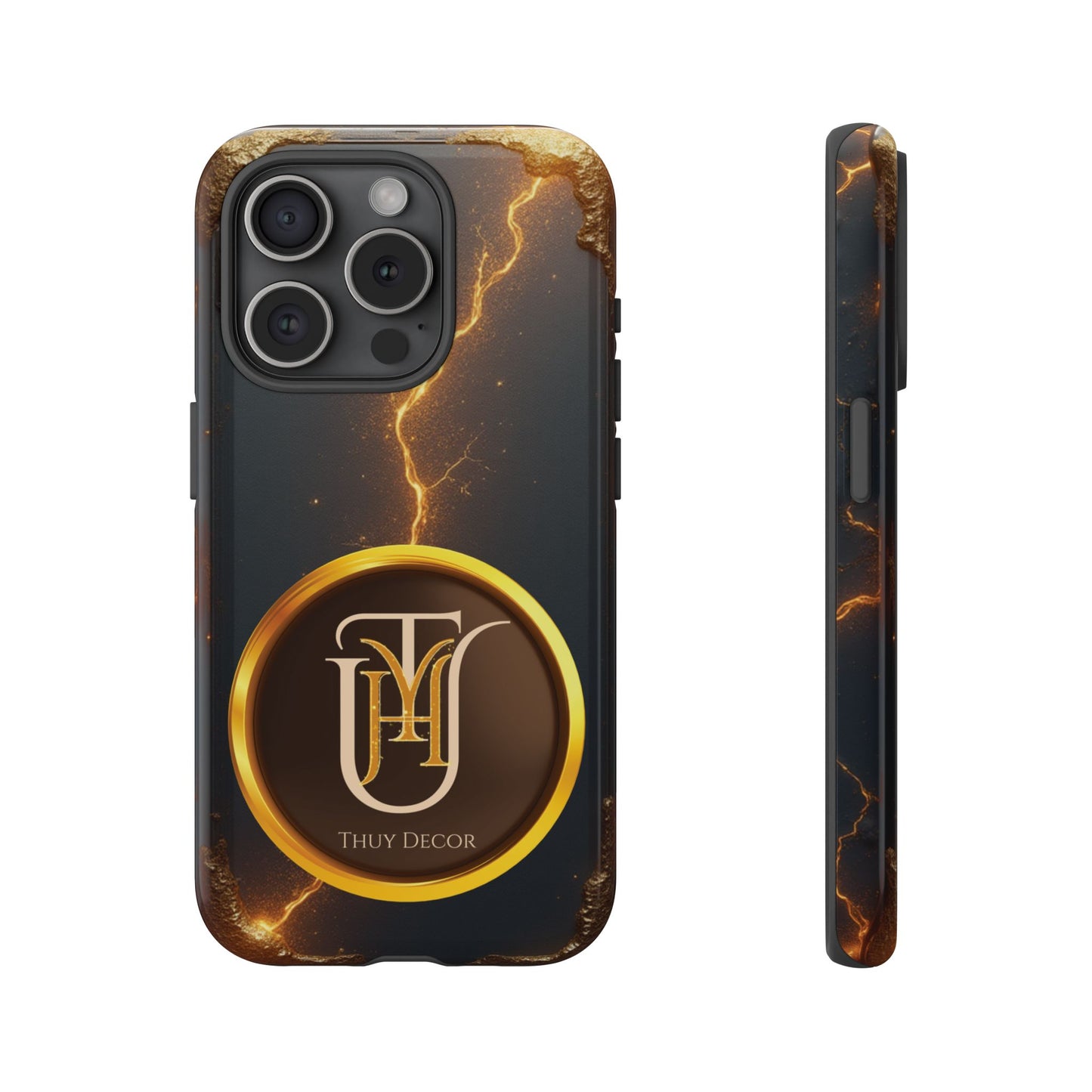 Black & Gold Luxurious Thuy Decor Brand Cover Phone Case