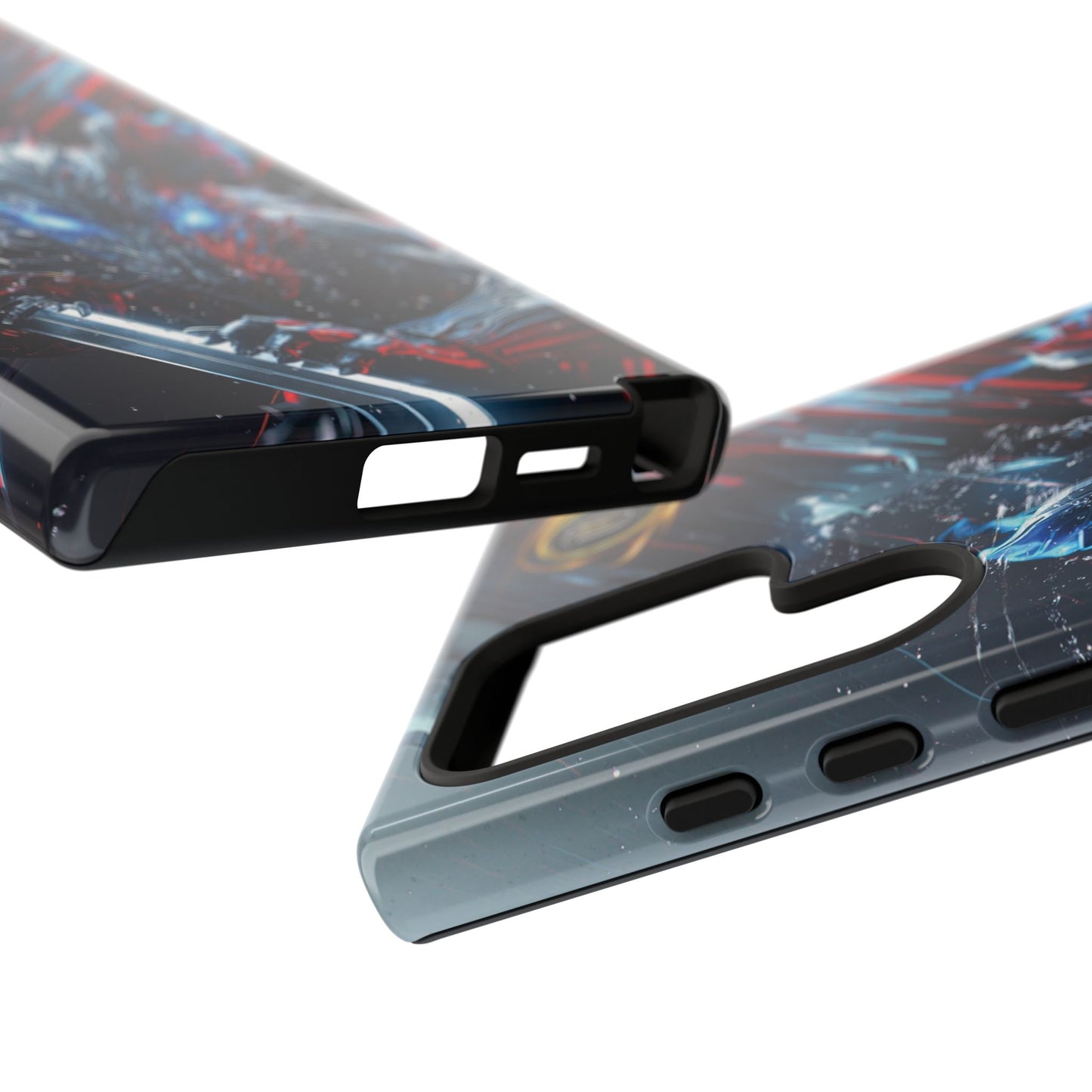 Lunar Metal Rat Samurai Phone Case — Warrior Rodent Armor Design