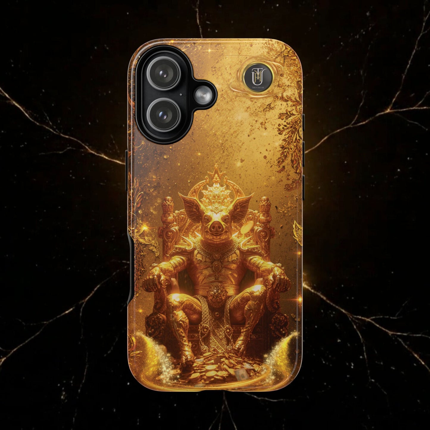 Lunar Pig Zodiac Phone Case — Fortune Totem for Wealth & Protection