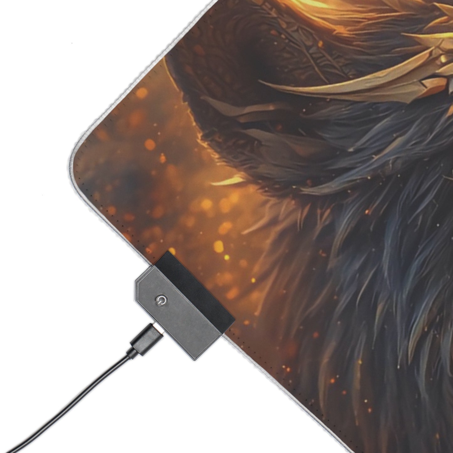 Lady Dragon & Dog Lunar Zodiac LED Gaming Mouse Pad