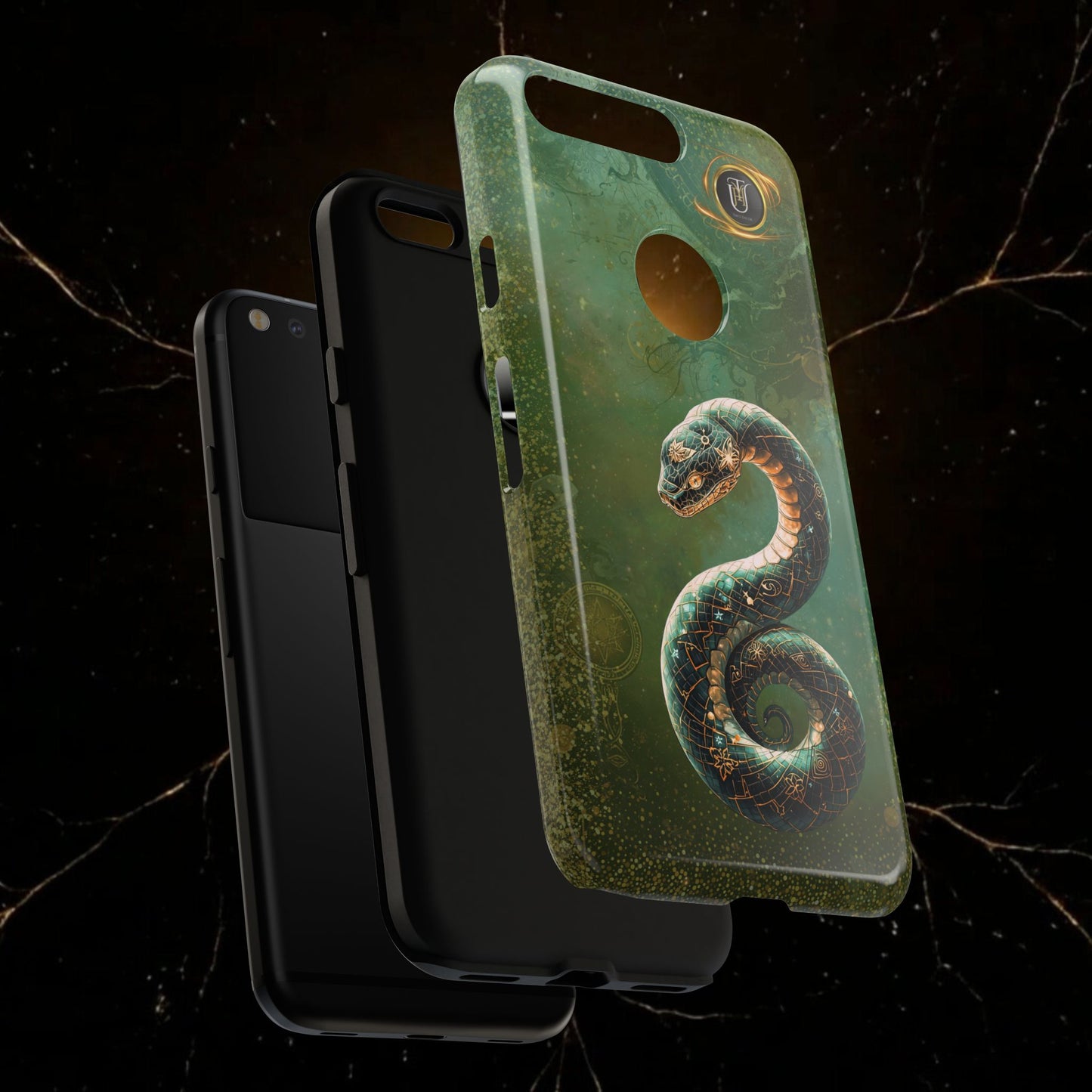 Lunar Snake Phone Case — Eternity Serpent Design