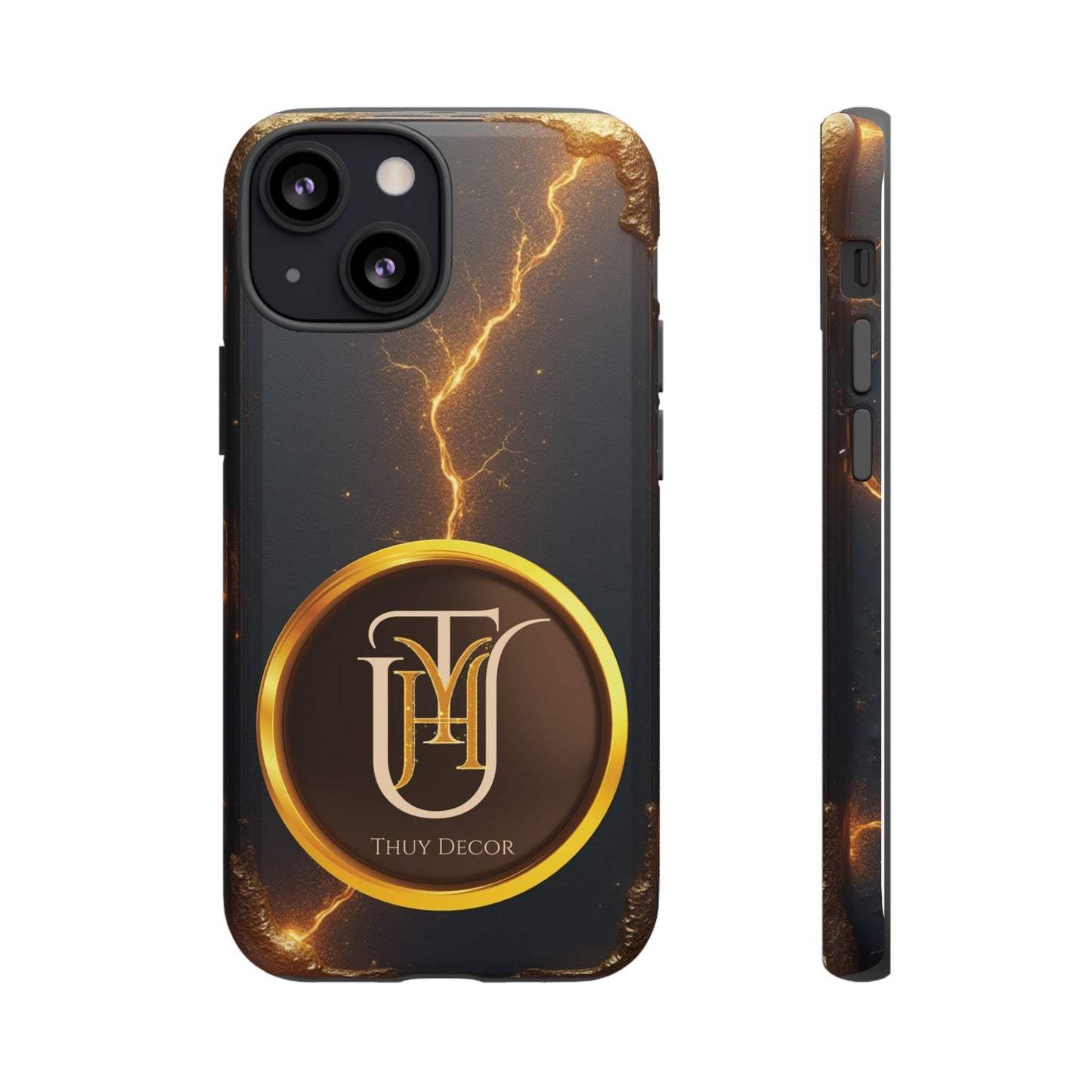 Black & Gold Luxurious Thuy Decor Brand Cover Phone Case