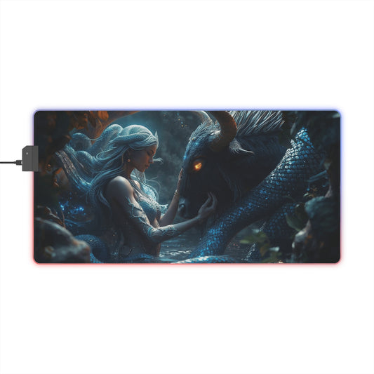 Lady Snake & Ox "Calm My Love" - LED Gaming Mouse Pad
