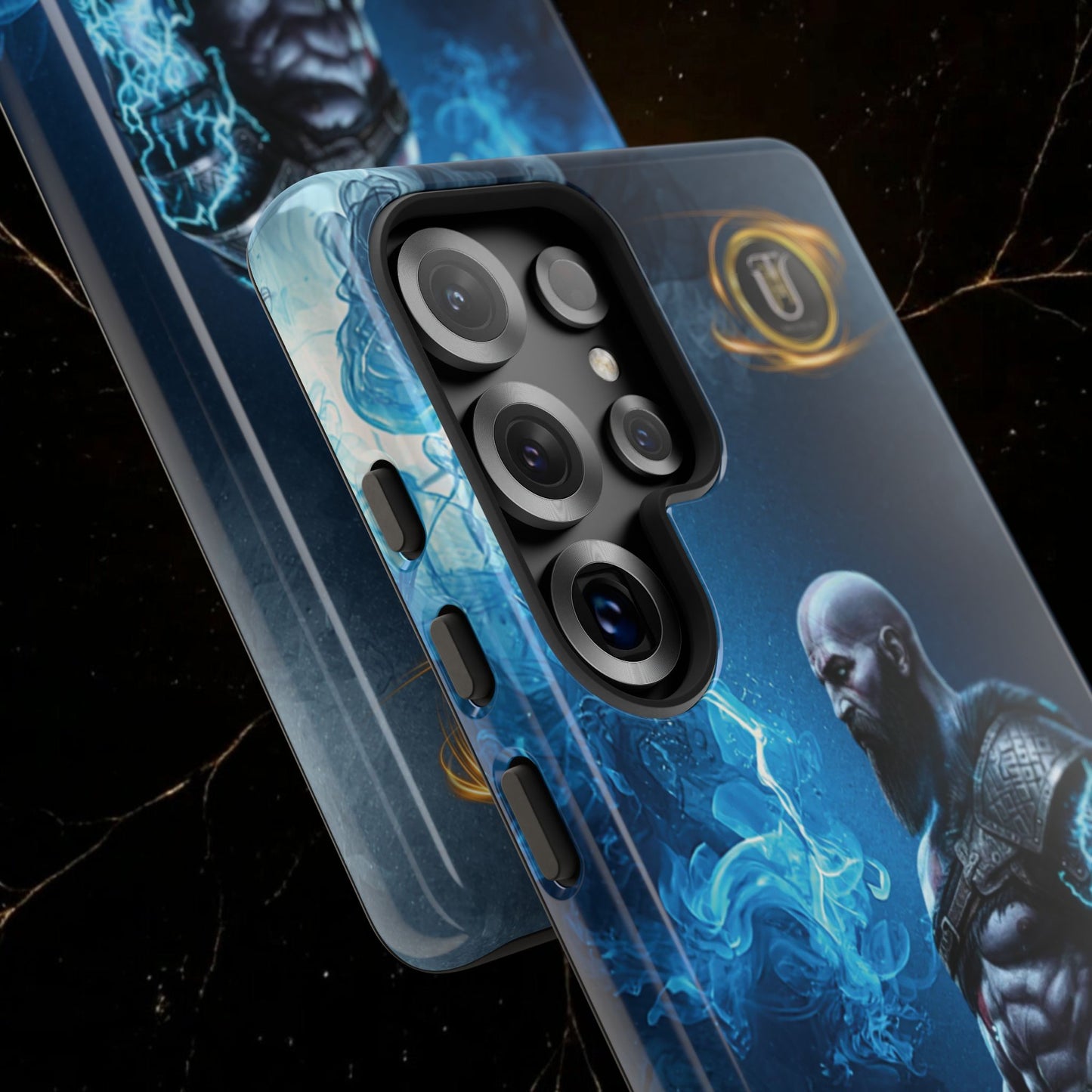 Norse Warrior Phone Case — Viking Shield & Helmet Tough Cover