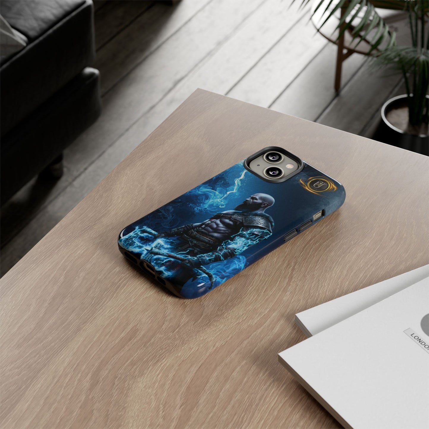 Norse Warrior Phone Case — Viking Shield & Helmet Tough Cover