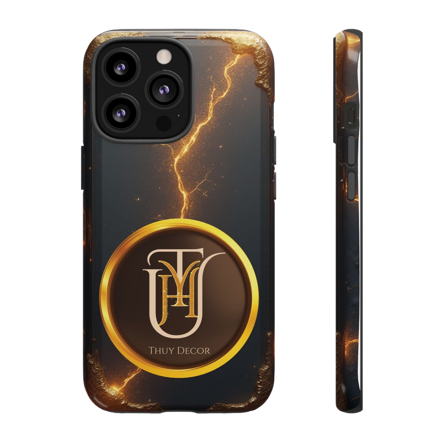 Black & Gold Luxurious Thuy Decor Brand Cover Phone Case