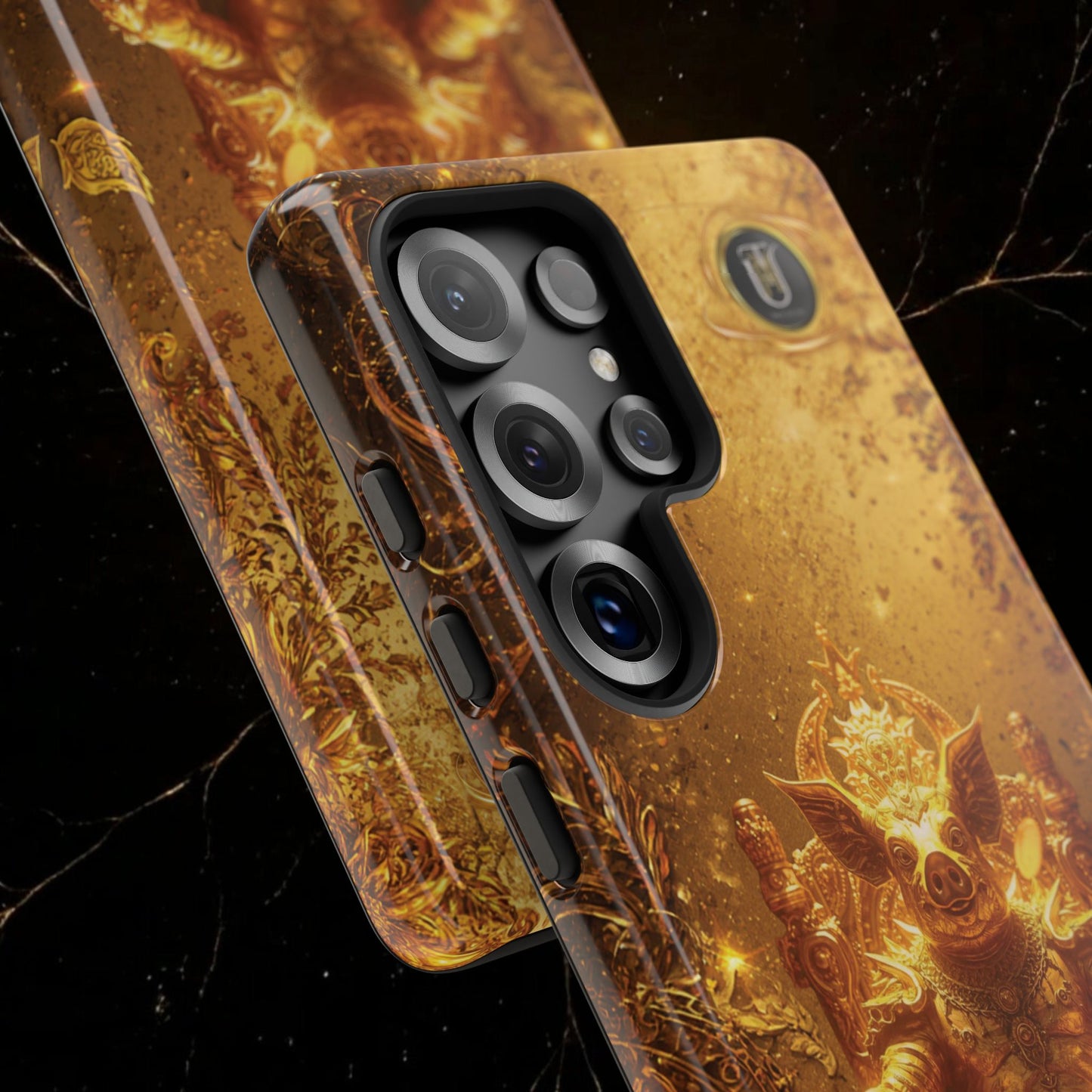 Lunar Pig Zodiac Phone Case — Fortune Totem for Wealth & Protection