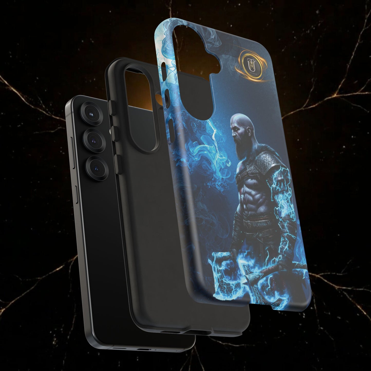 Norse Warrior Phone Case — Viking Shield & Helmet Tough Cover