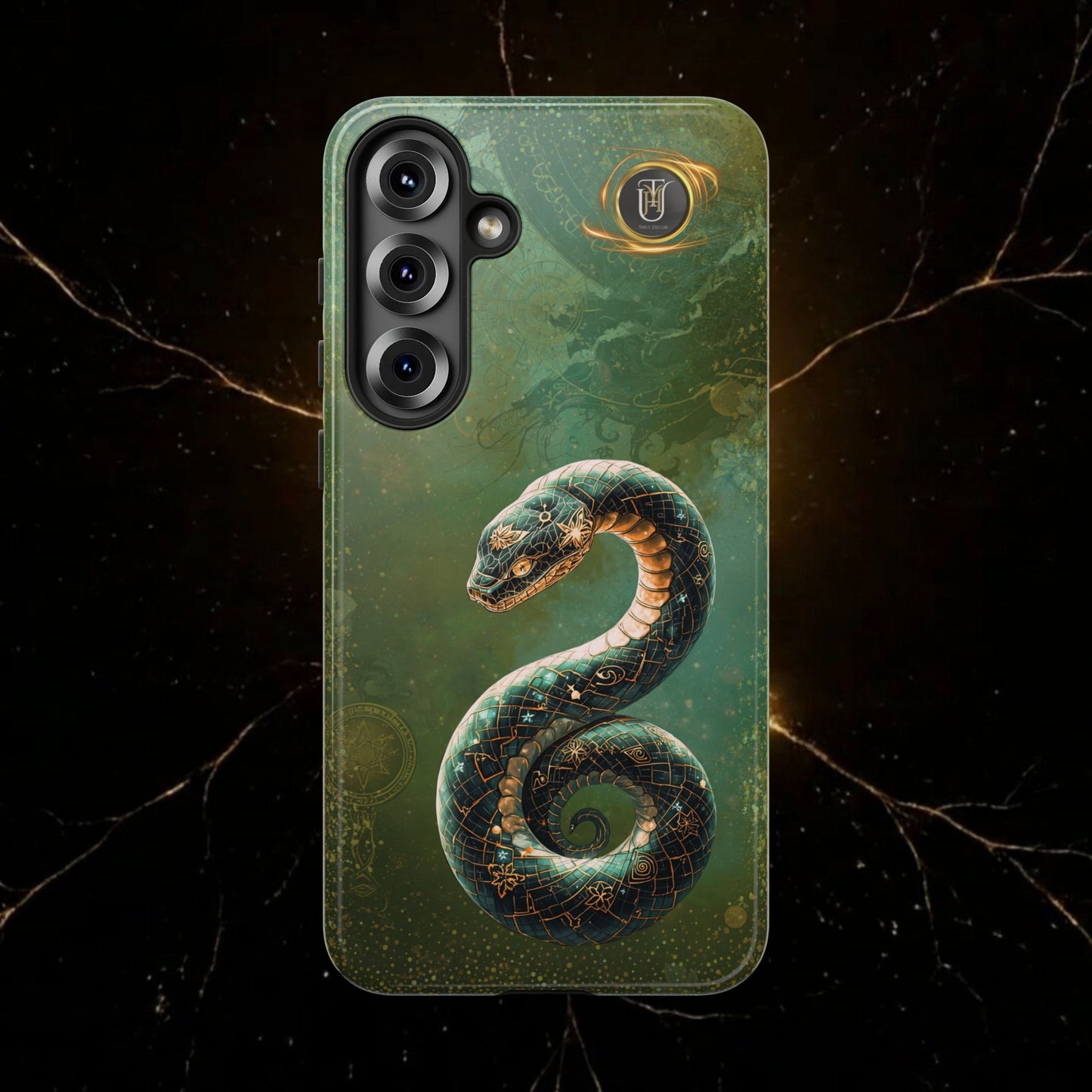 Lunar Snake Phone Case — Eternity Serpent Design