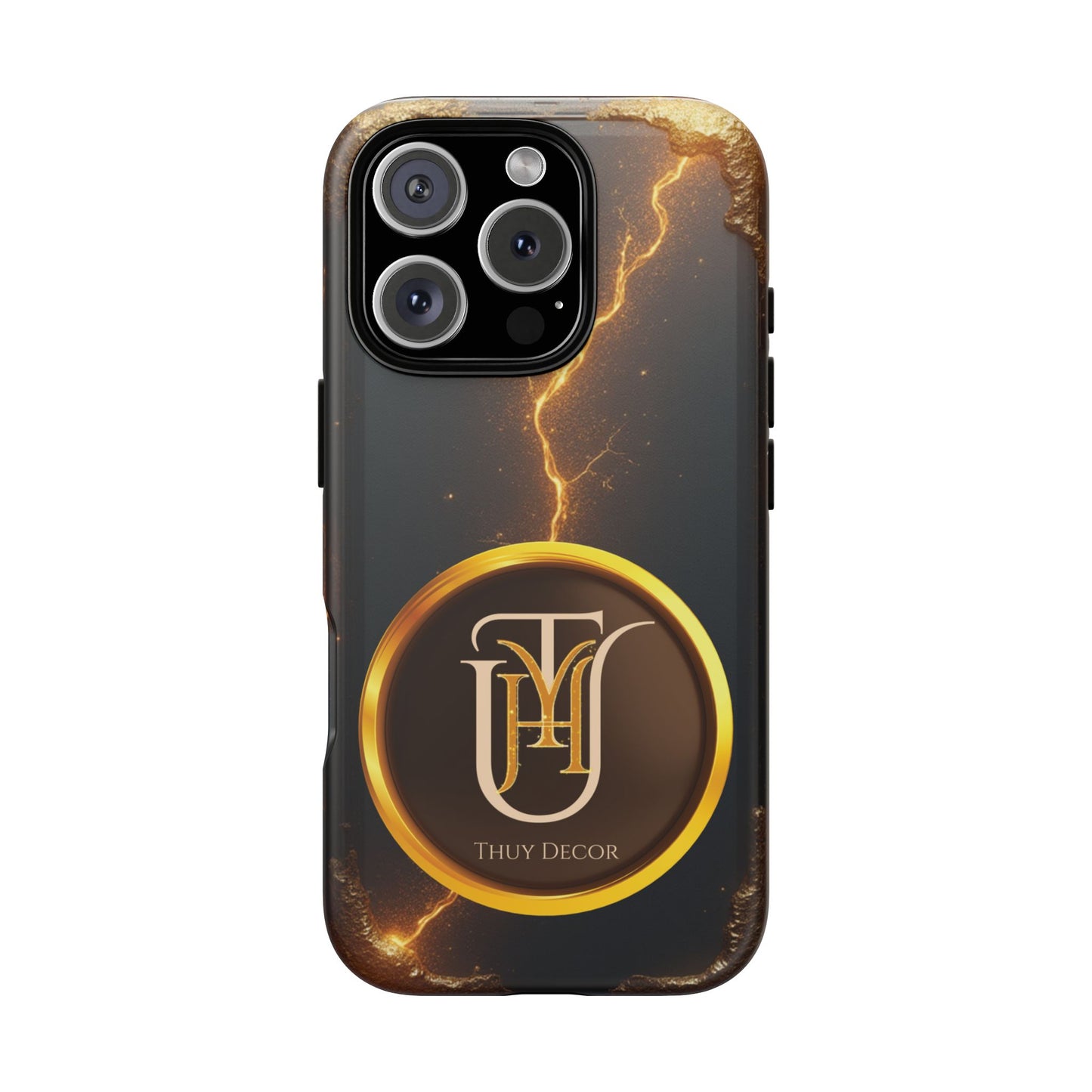 Black & Gold Luxurious Thuy Decor Brand Cover Phone Case