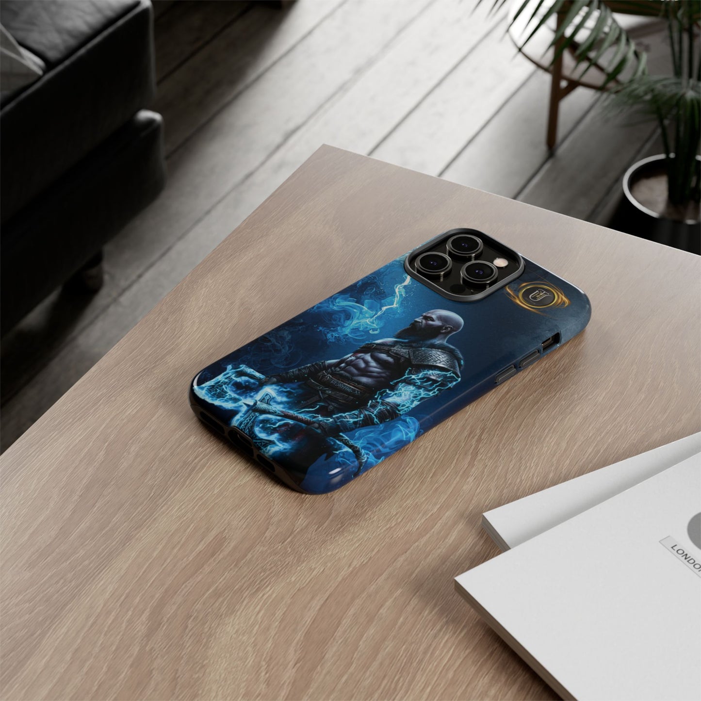 Norse Warrior Phone Case — Viking Shield & Helmet Tough Cover