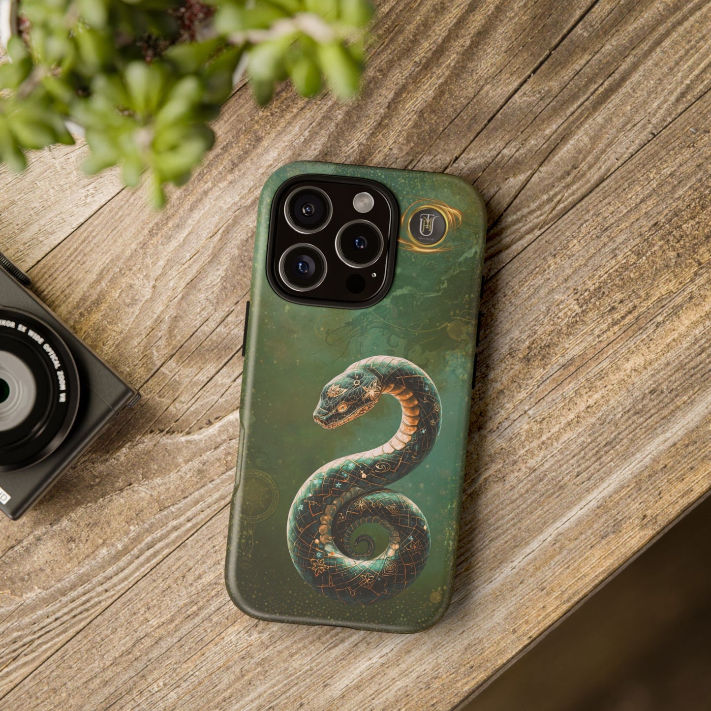 Lunar Snake Phone Case — Eternity Serpent Design