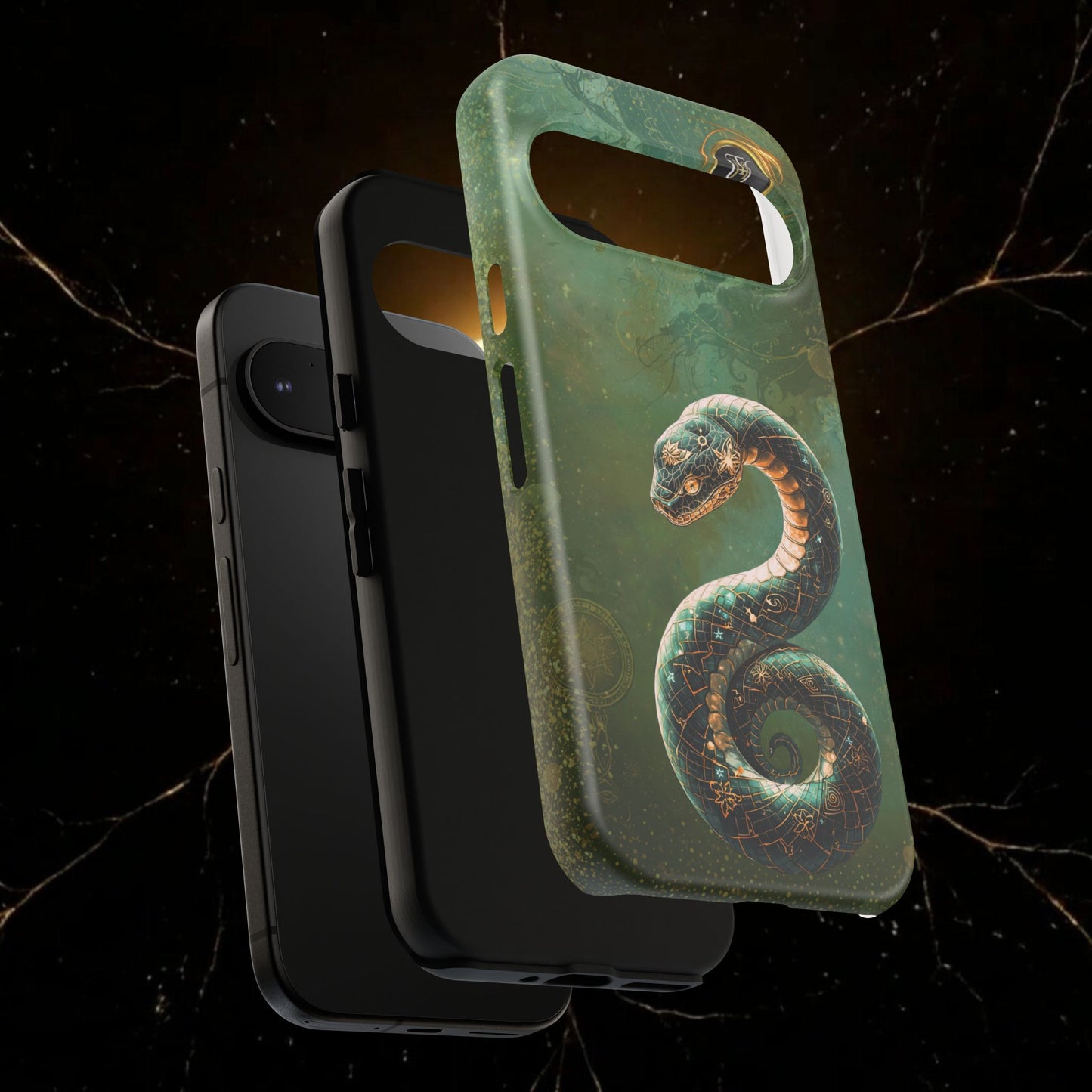 Lunar Snake Phone Case — Eternity Serpent Design