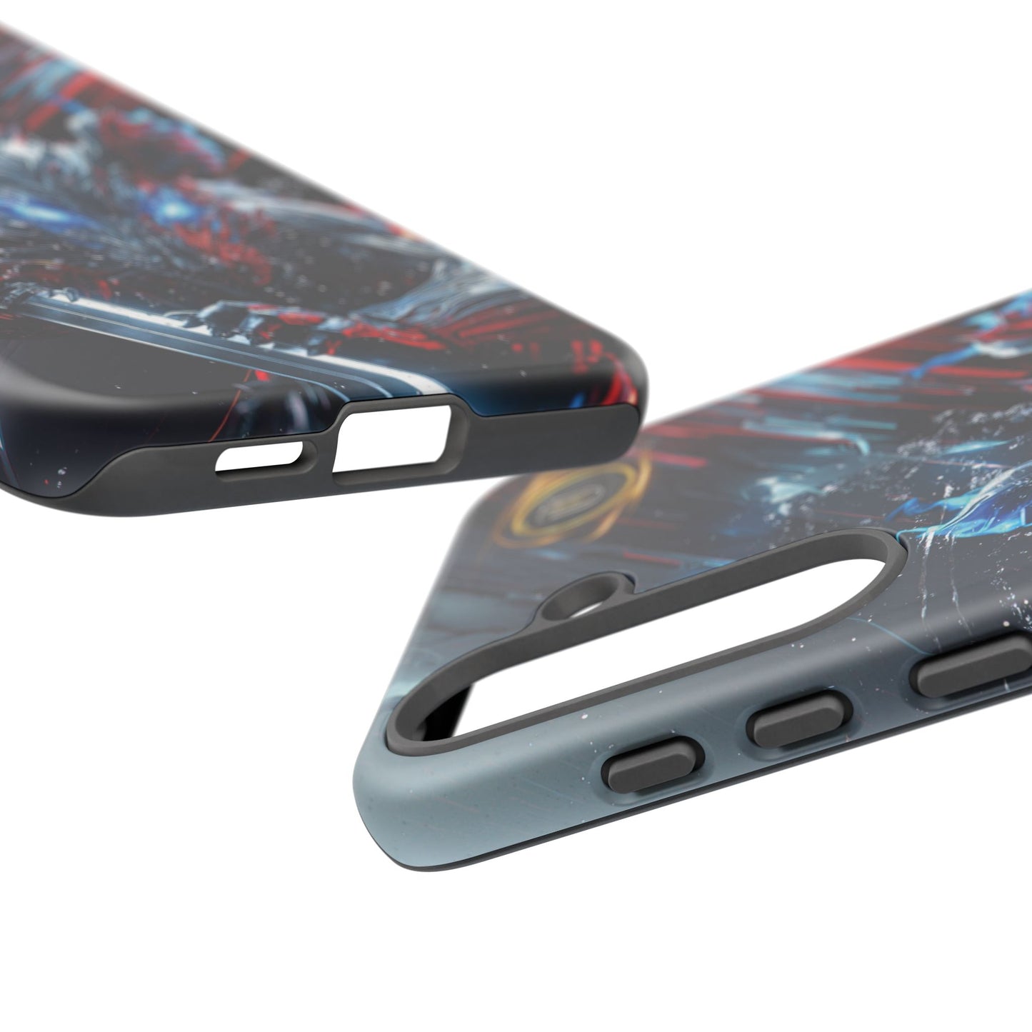 Lunar Metal Rat Samurai Phone Case — Warrior Rodent Armor Design