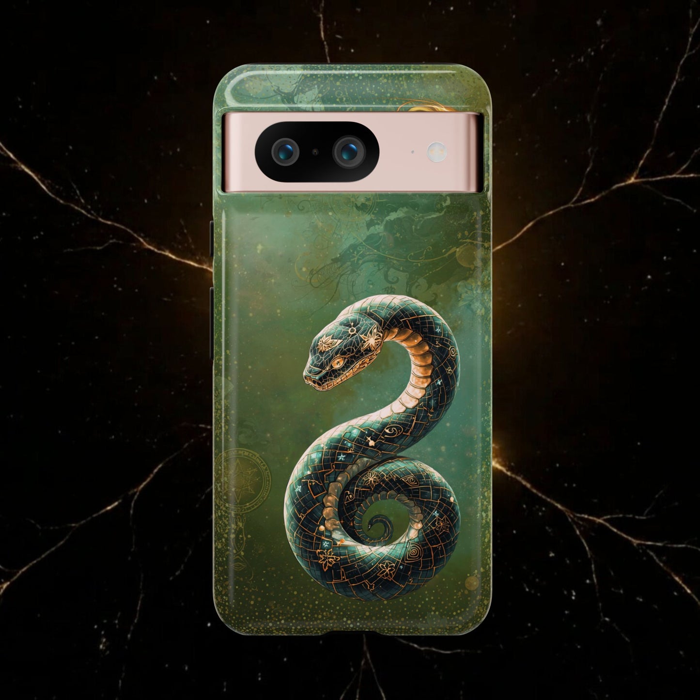 Lunar Snake Phone Case — Eternity Serpent Design