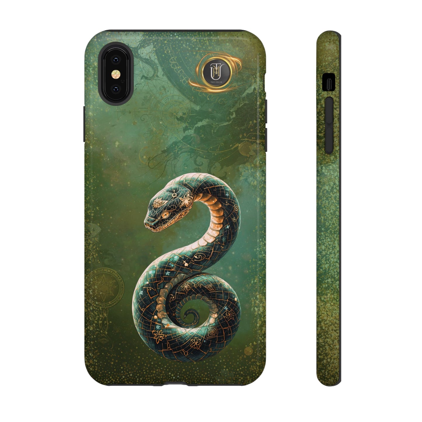 Lunar Snake Phone Case — Eternity Serpent Design