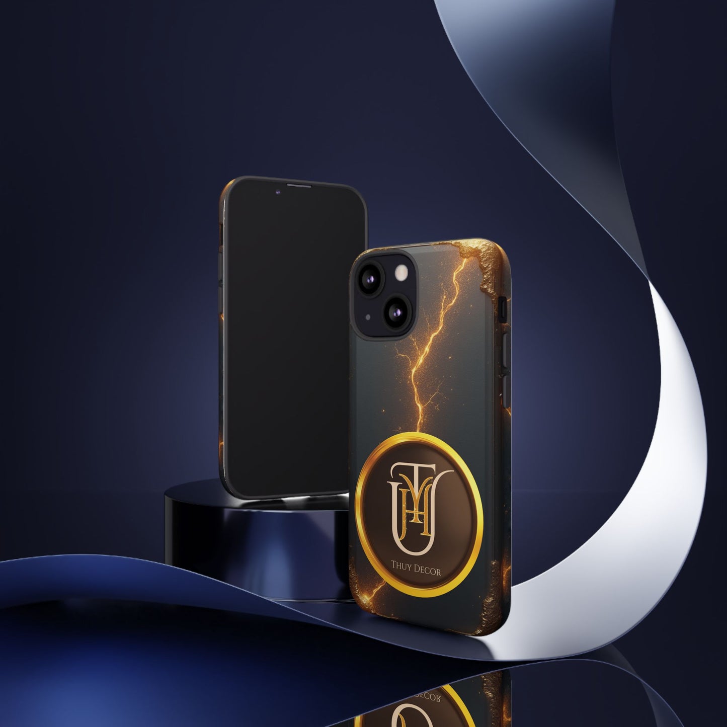 Black & Gold Luxurious Thuy Decor Brand Cover Phone Case