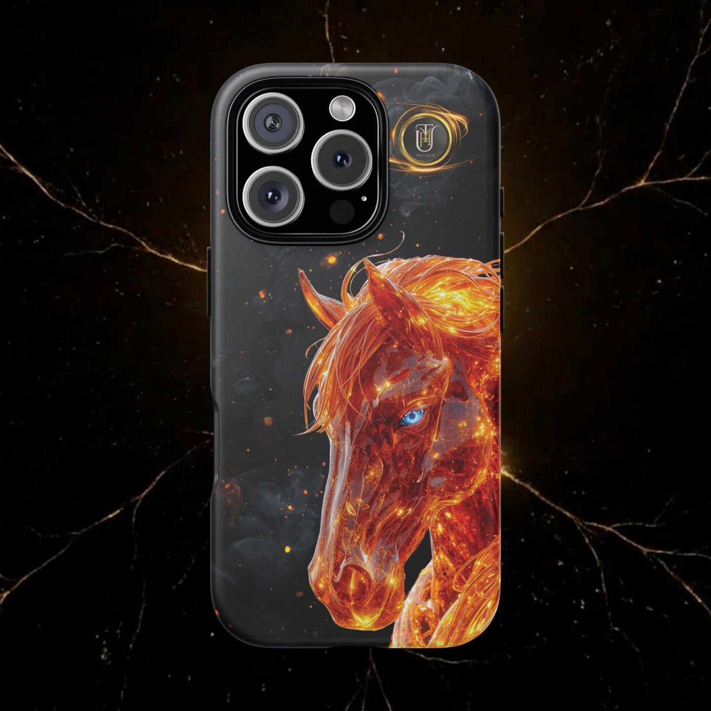 Lunar Horse 2026 Phone Case — Fiery Lucky Charm