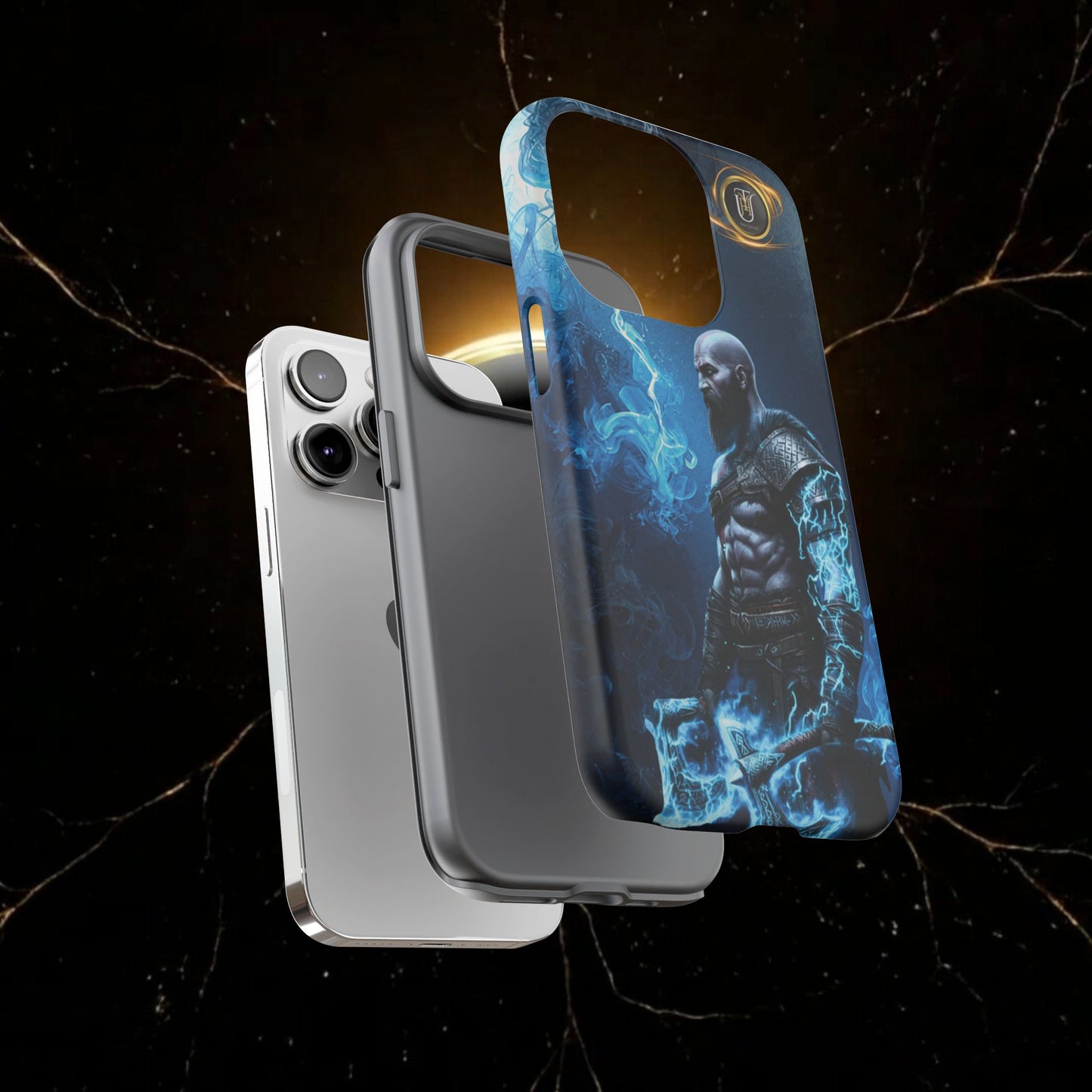 Norse Warrior Phone Case — Viking Shield & Helmet Tough Cover