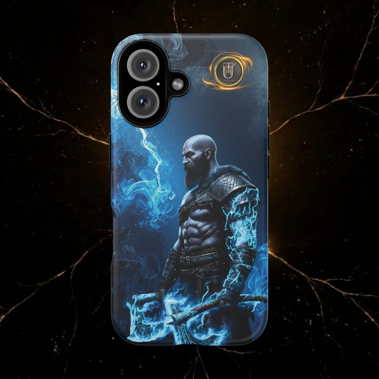 Norse Warrior Phone Case — Viking Shield & Helmet Tough Cover