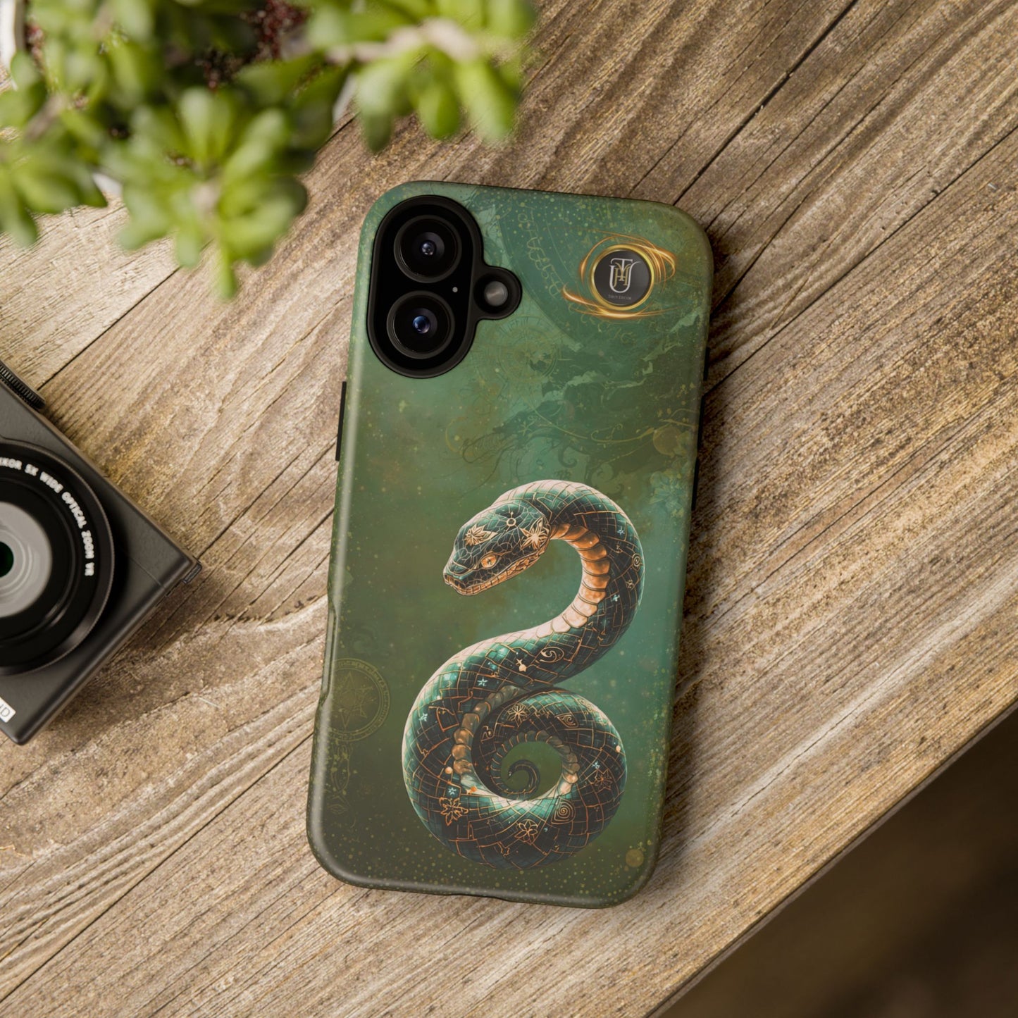Lunar Snake Phone Case — Eternity Serpent Design