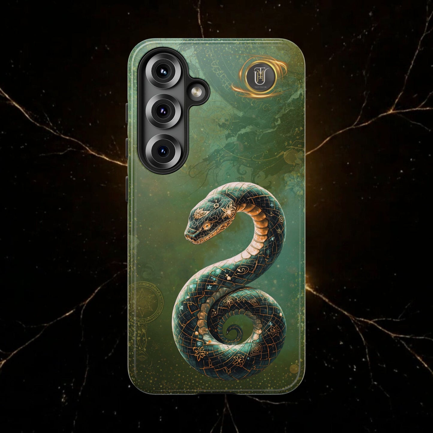 Lunar Snake Phone Case — Eternity Serpent Design
