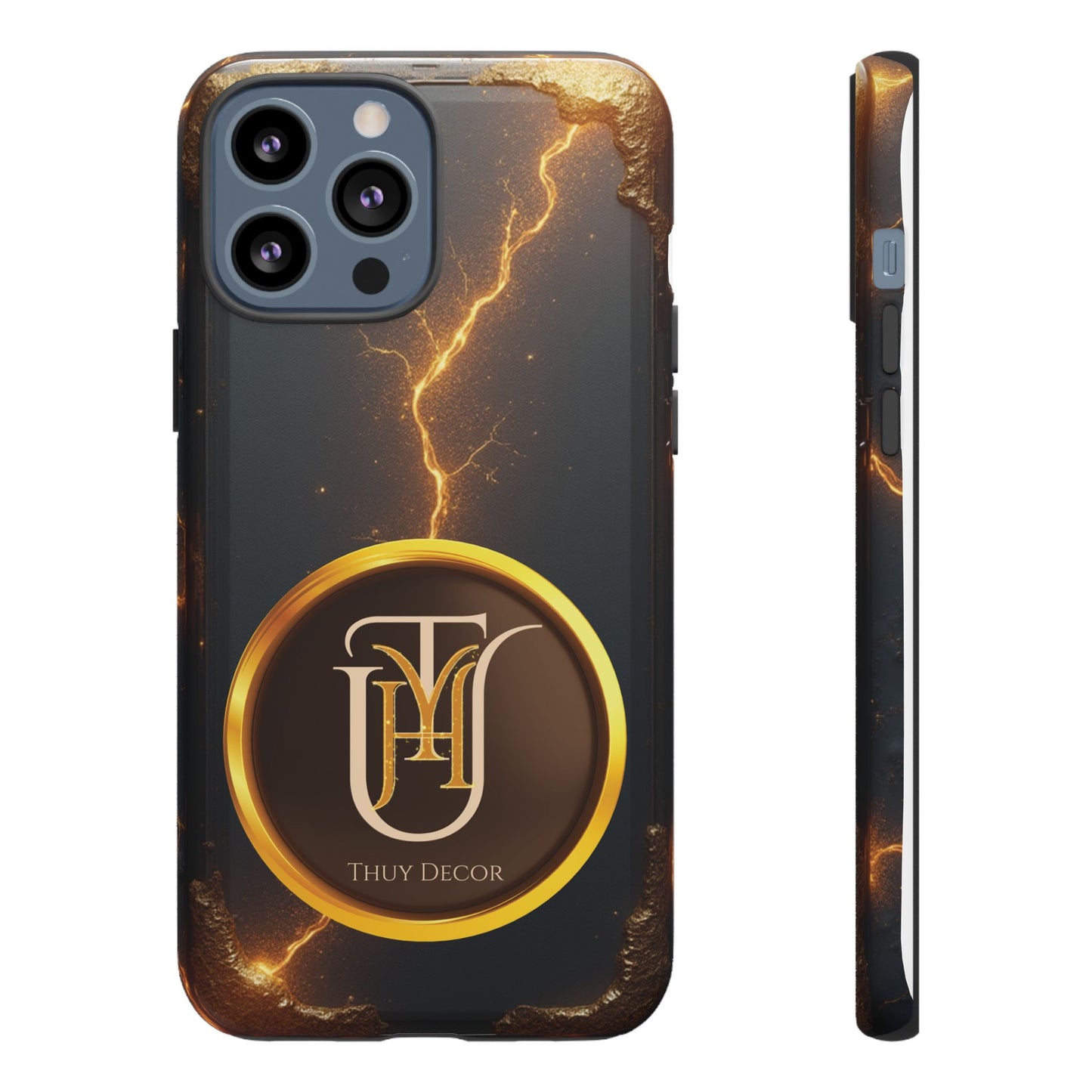 Black & Gold Luxurious Thuy Decor Brand Cover Phone Case