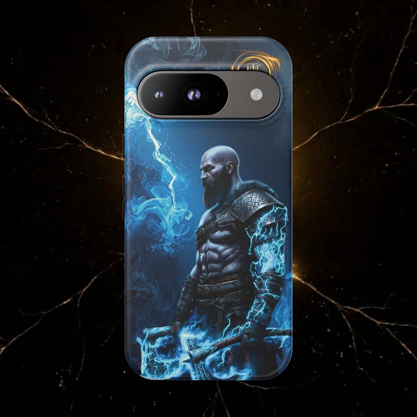 Norse Warrior Phone Case — Viking Shield & Helmet Tough Cover