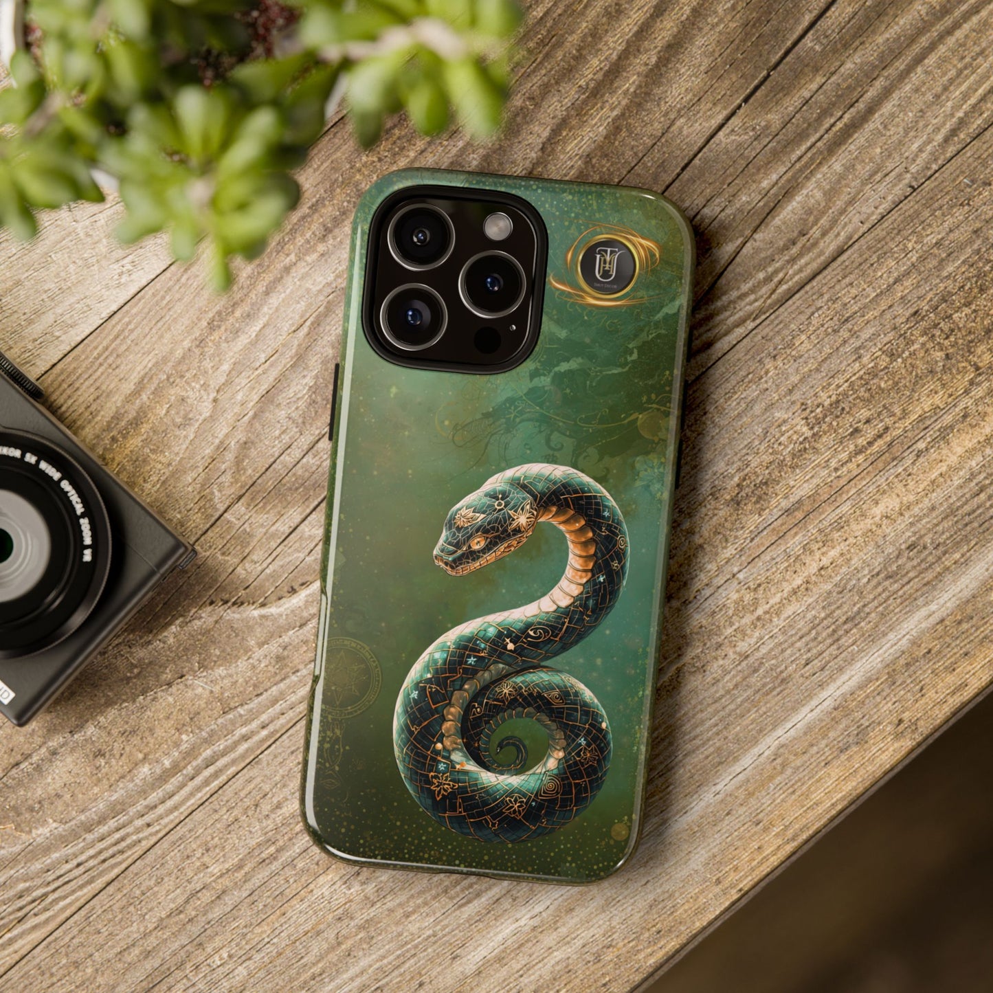 Lunar Snake Phone Case — Eternity Serpent Design