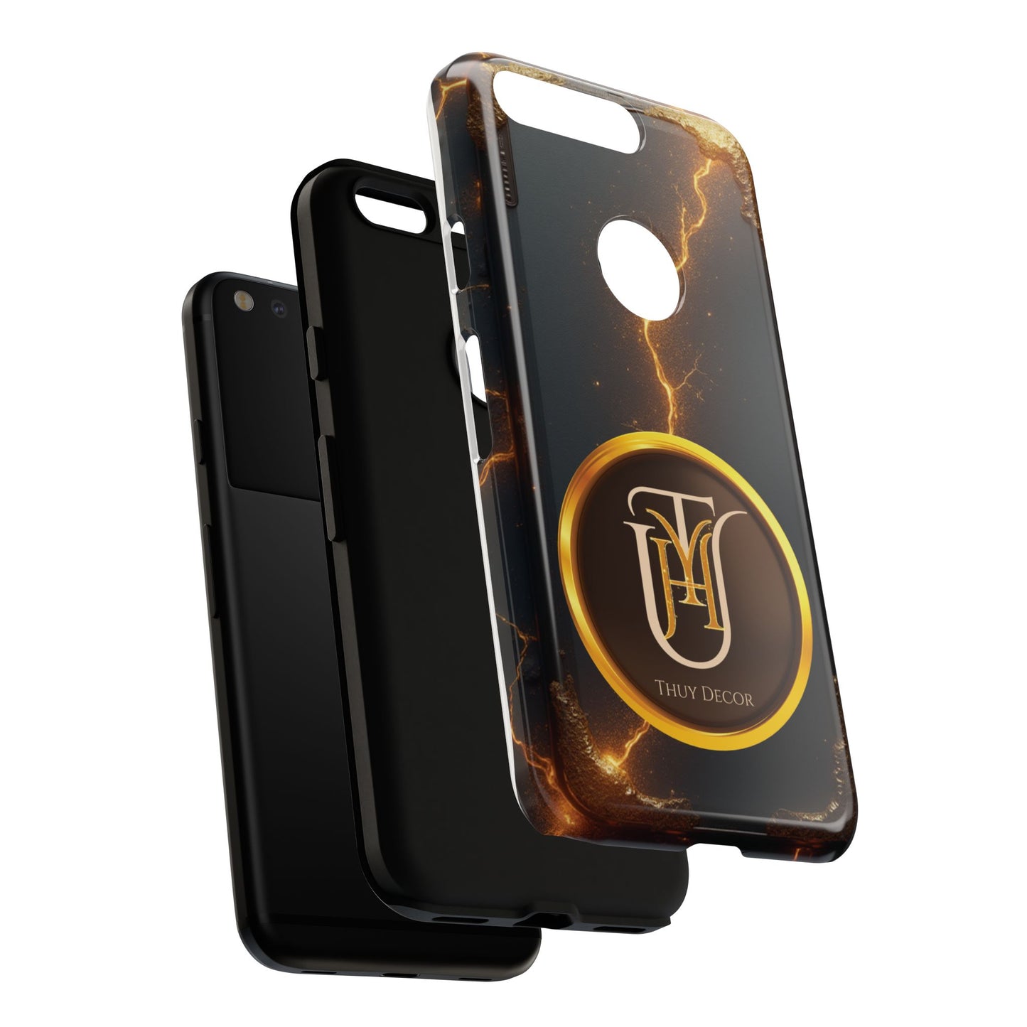 Black & Gold Luxurious Thuy Decor Brand Cover Phone Case