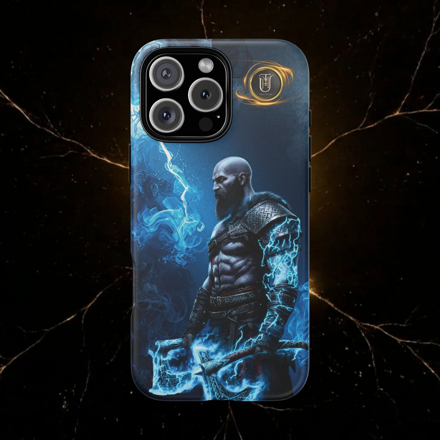 Norse Warrior Phone Case — Viking Shield & Helmet Tough Cover
