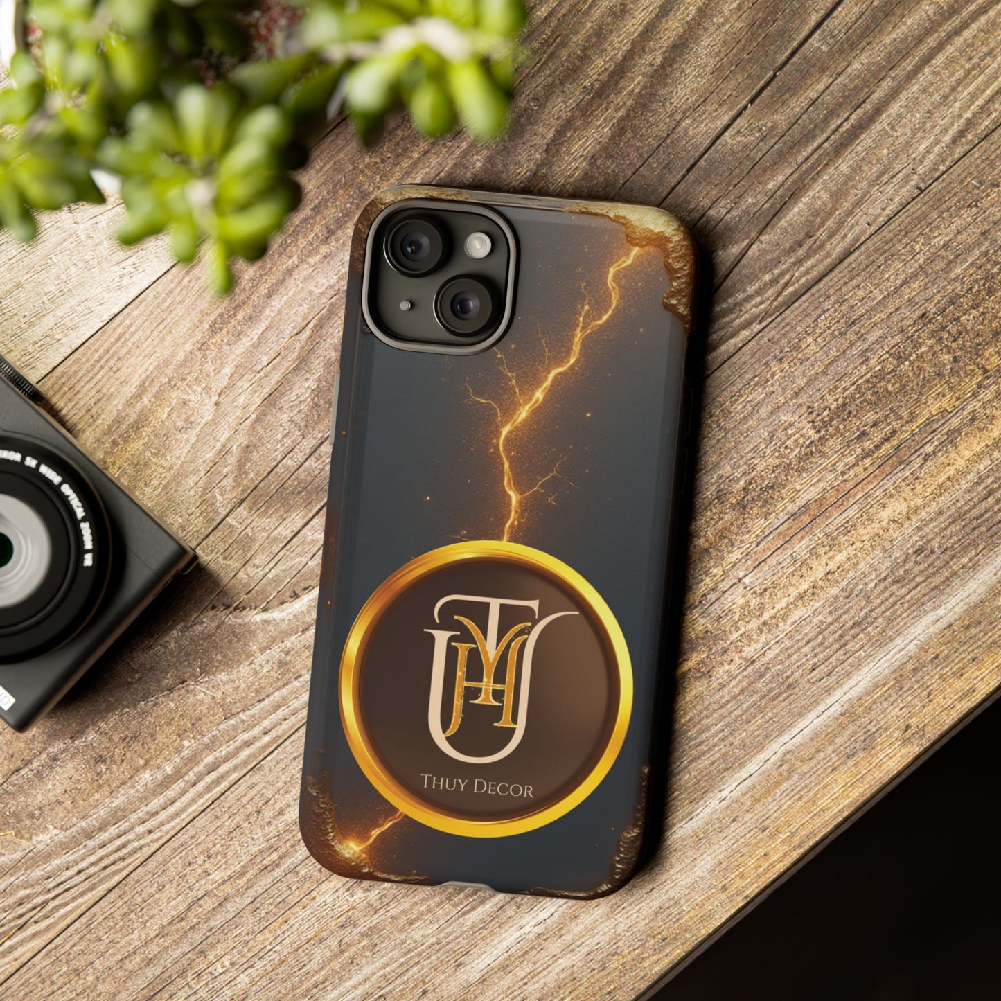 Black & Gold Luxurious Thuy Decor Brand Cover Phone Case