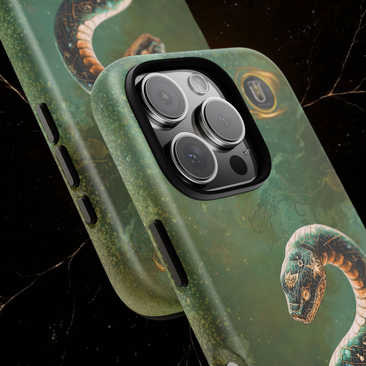 Lunar Snake Phone Case — Eternity Serpent Design