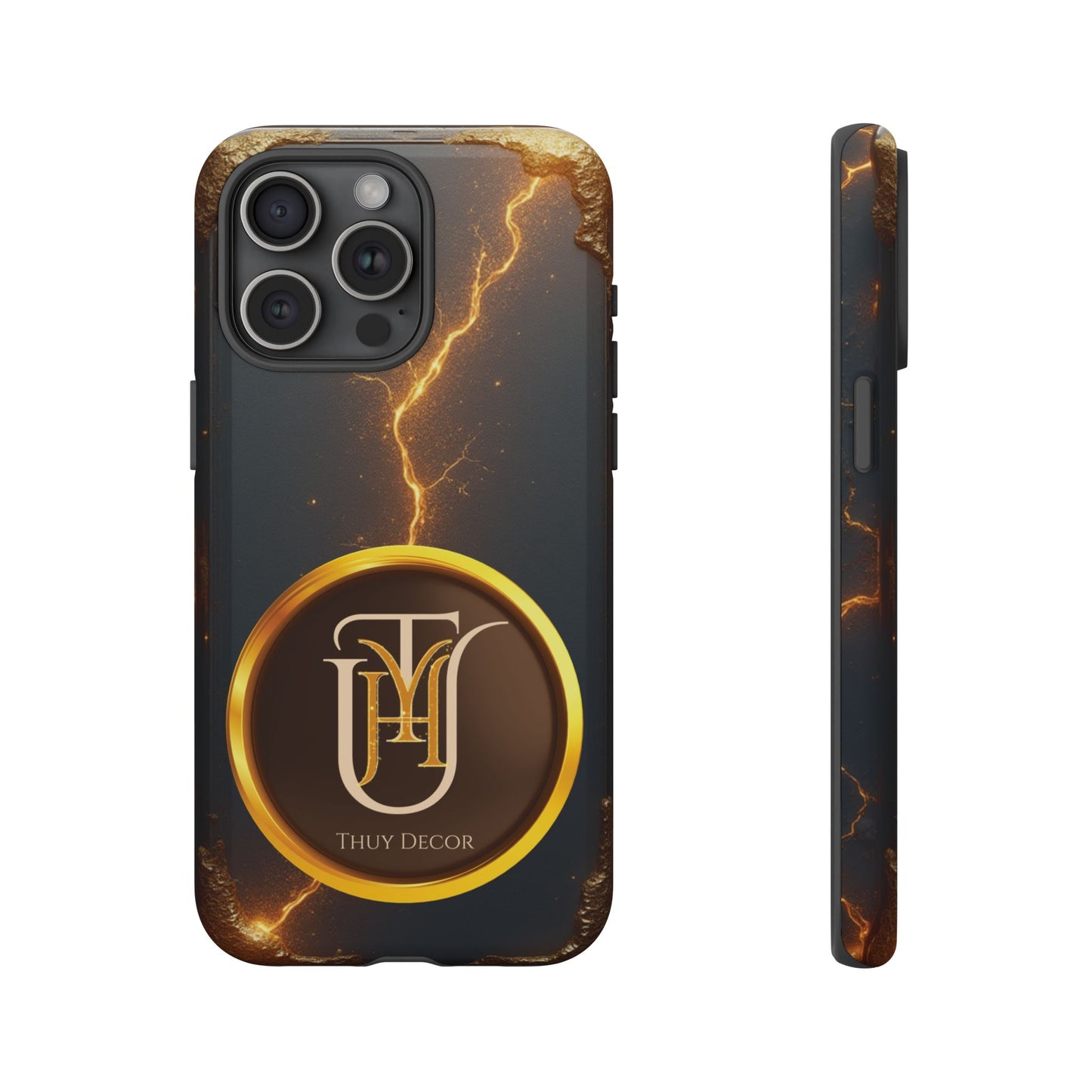 Black & Gold Luxurious Thuy Decor Brand Cover Phone Case