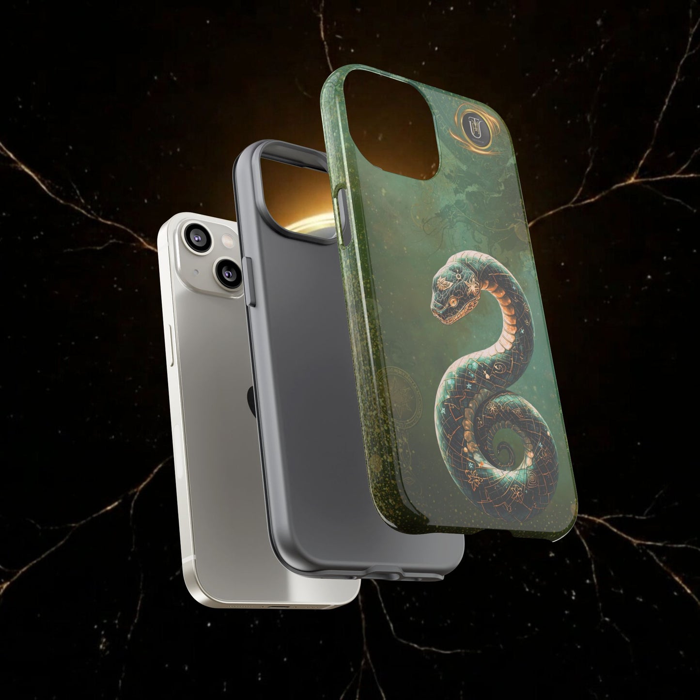 Lunar Snake Phone Case — Eternity Serpent Design