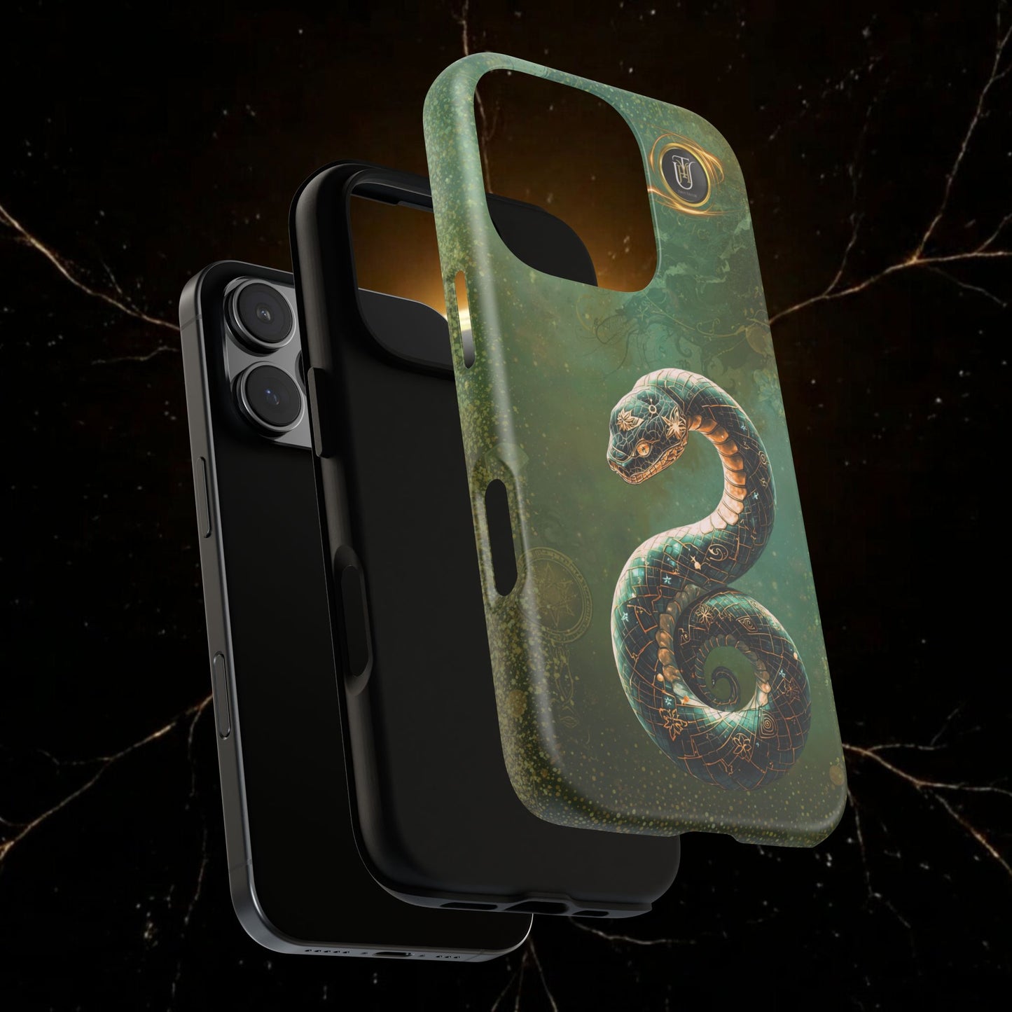 Lunar Snake Phone Case — Eternity Serpent Design