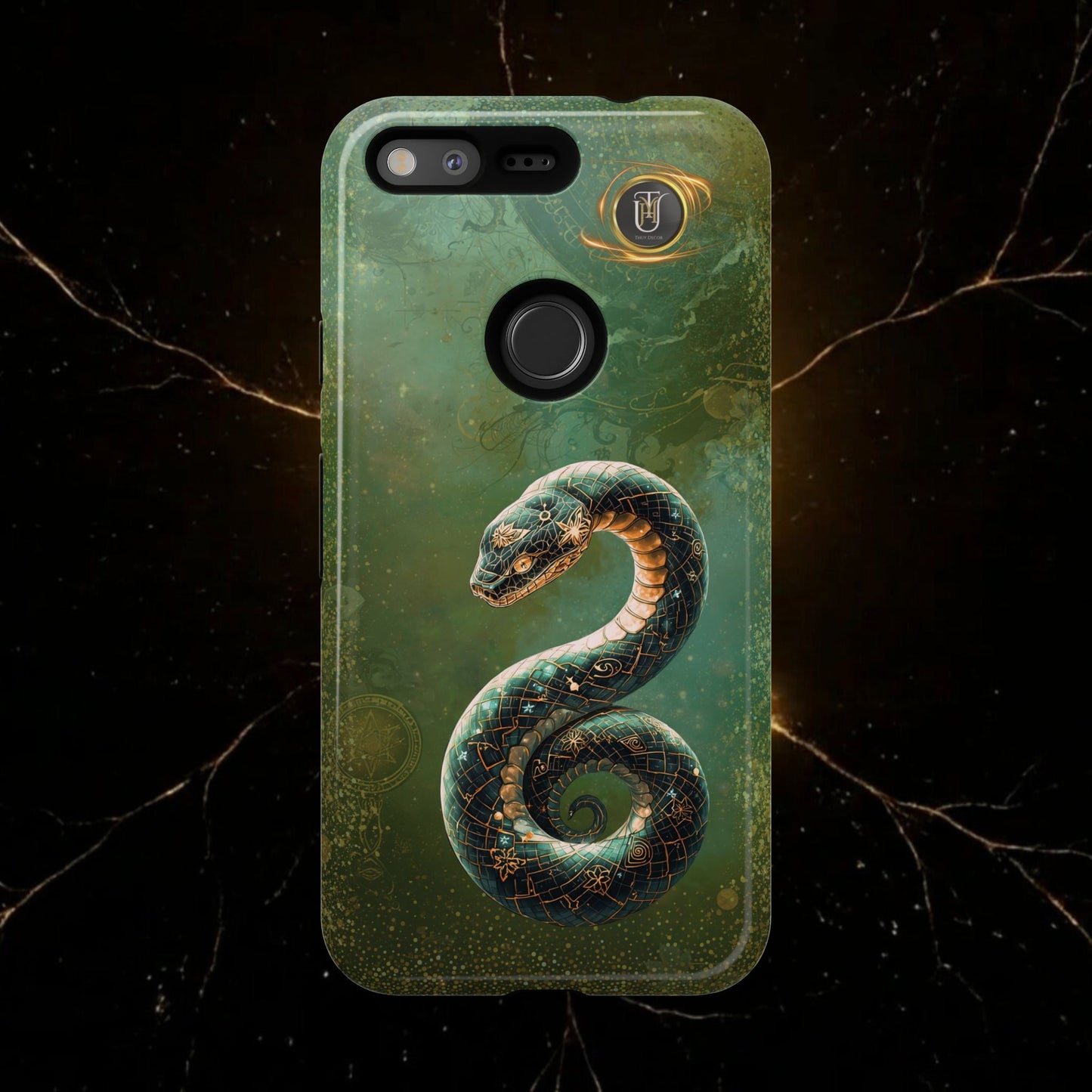 Lunar Snake Phone Case — Eternity Serpent Design