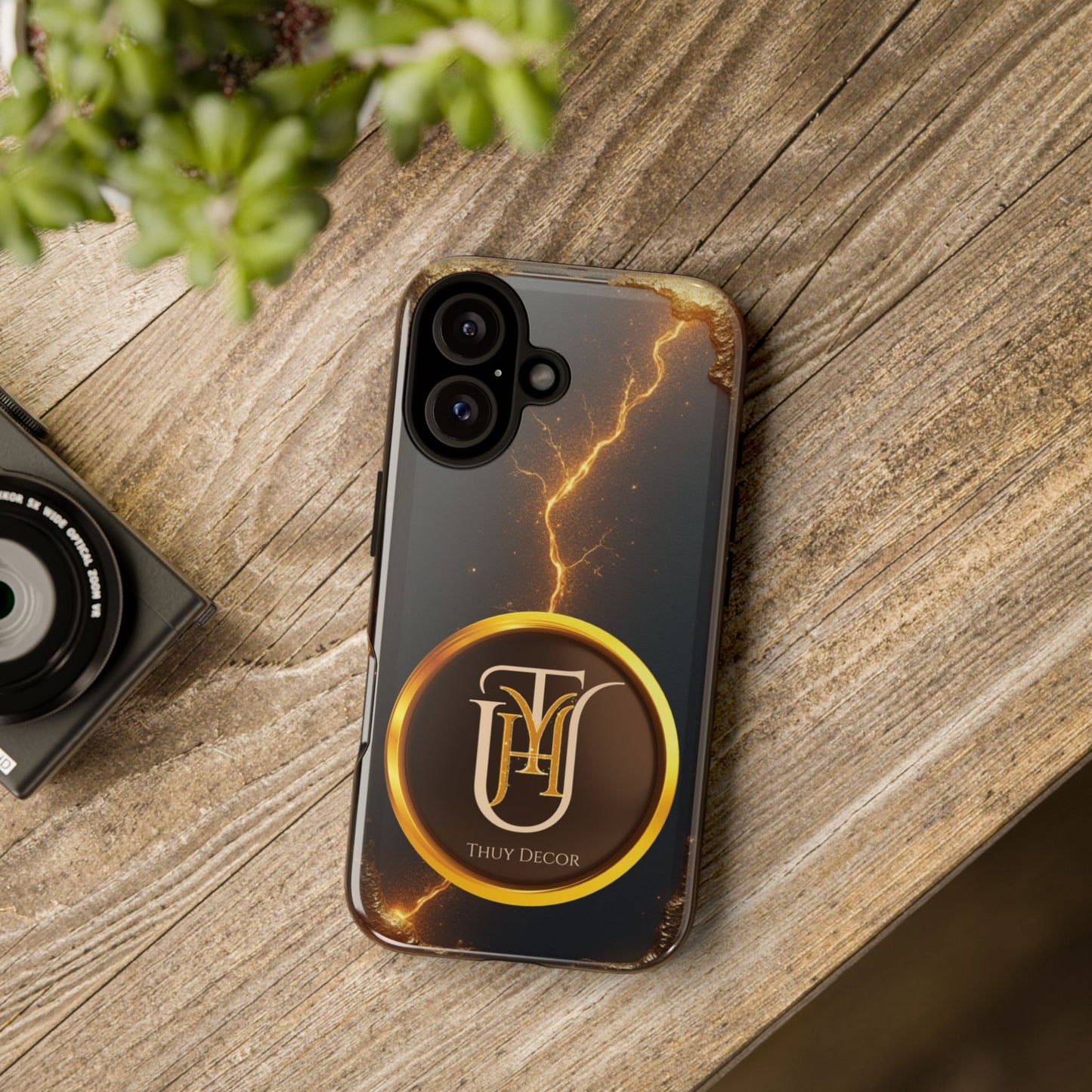 Black & Gold Luxurious Thuy Decor Brand Cover Phone Case