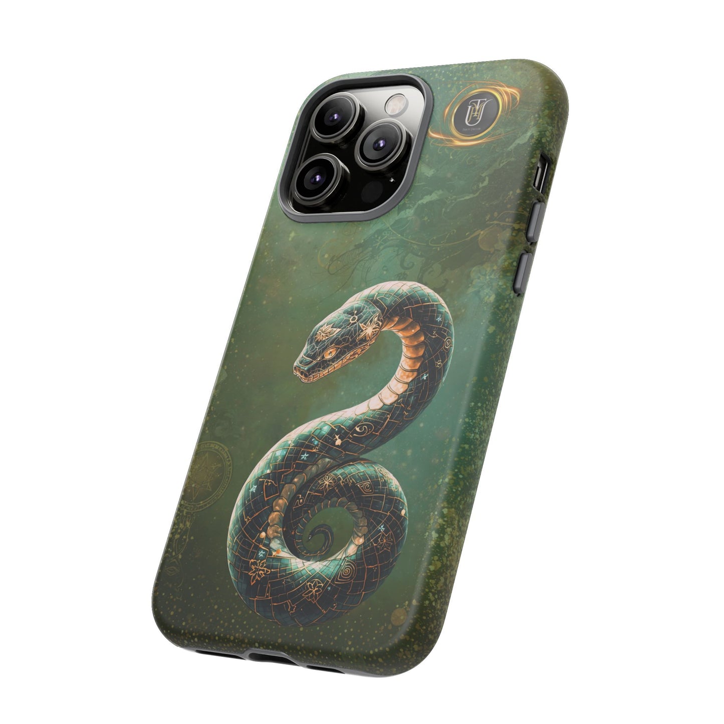Lunar Snake Phone Case — Eternity Serpent Design