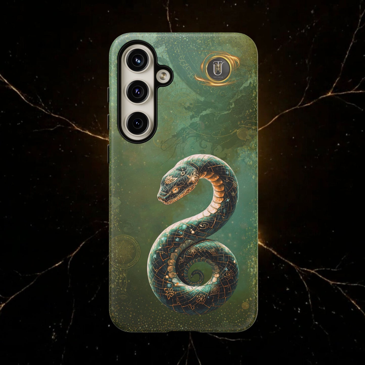 Lunar Snake Phone Case — Eternity Serpent Design