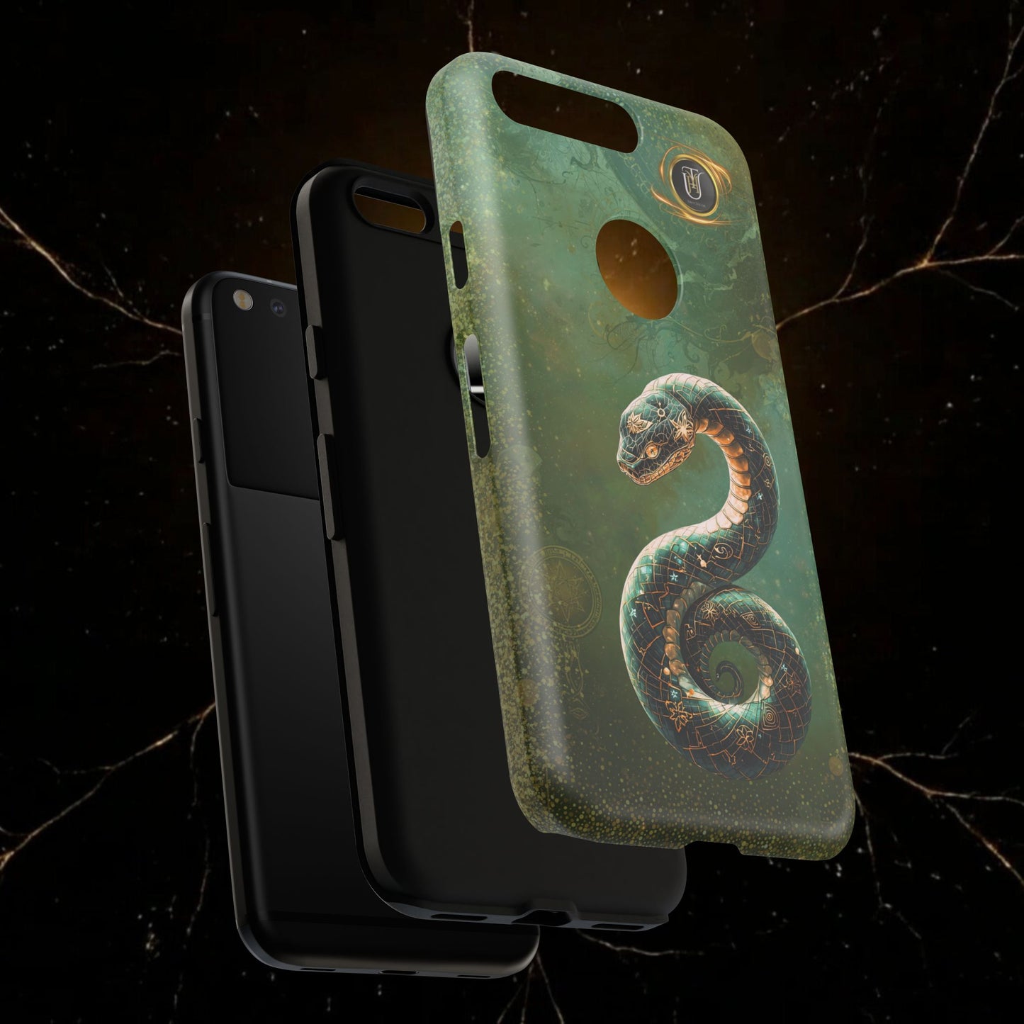 Lunar Snake Phone Case — Eternity Serpent Design