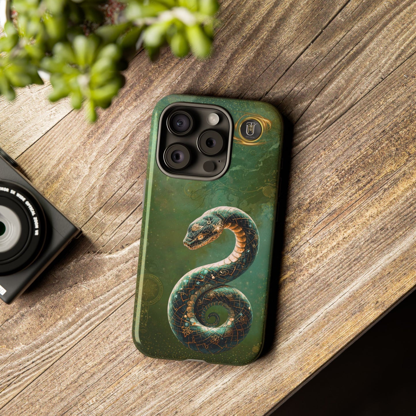 Lunar Snake Phone Case — Eternity Serpent Design