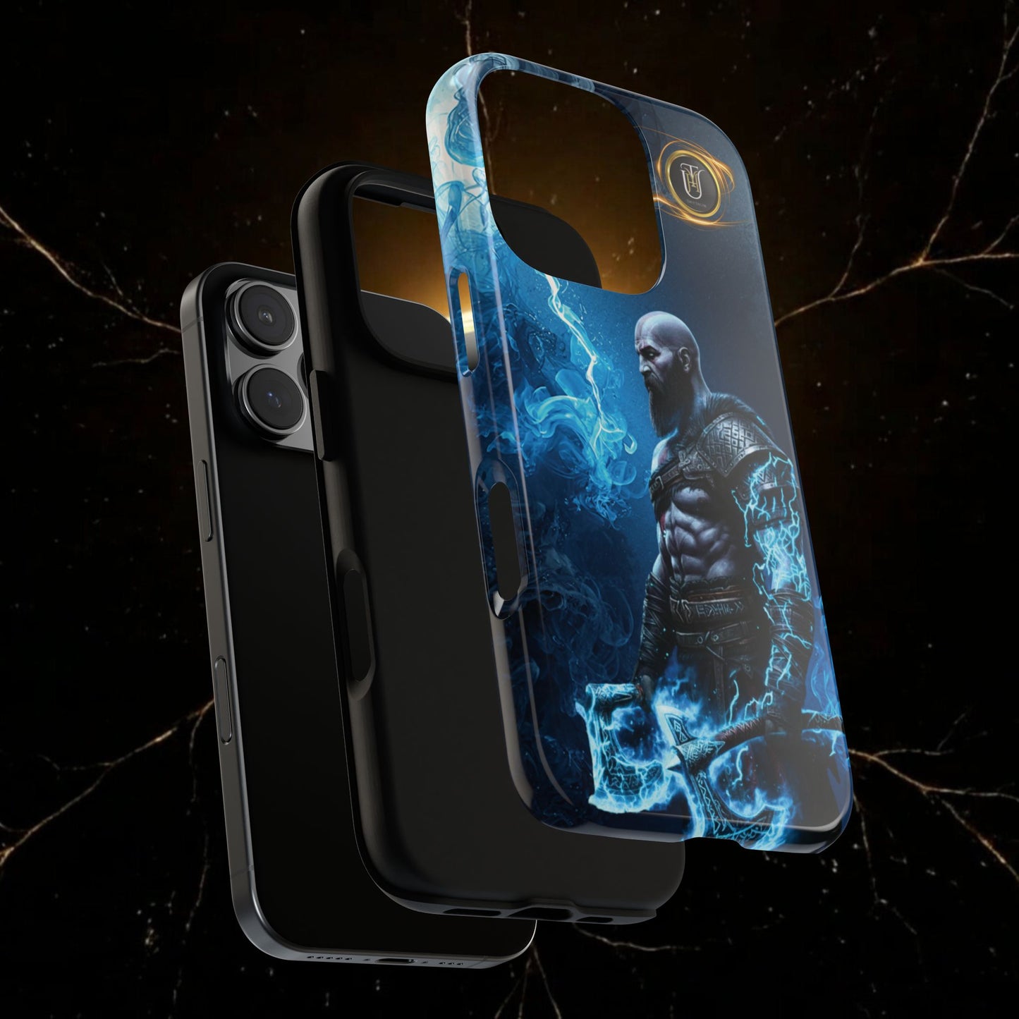 Norse Warrior Phone Case — Viking Shield & Helmet Tough Cover