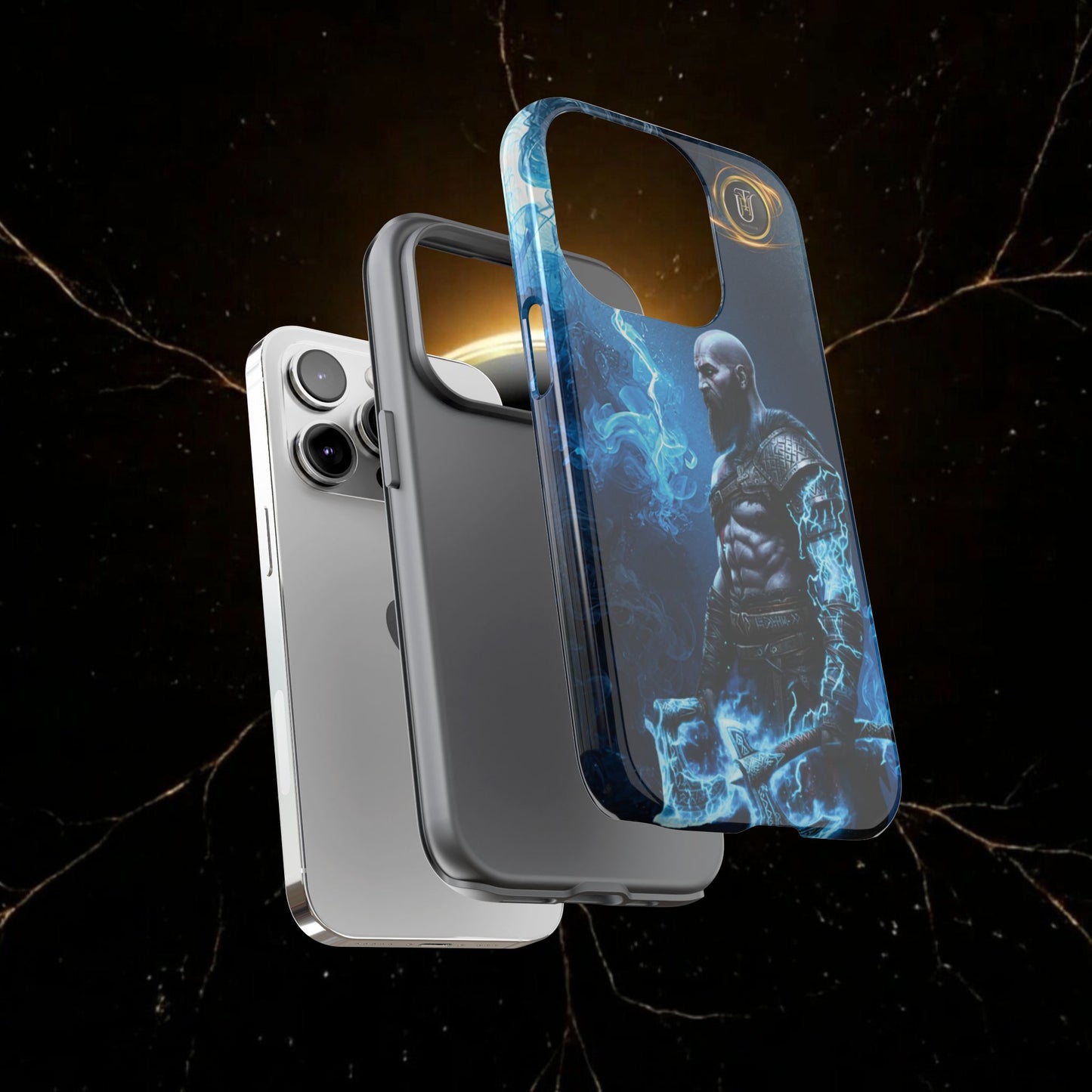 Norse Warrior Phone Case — Viking Shield & Helmet Tough Cover
