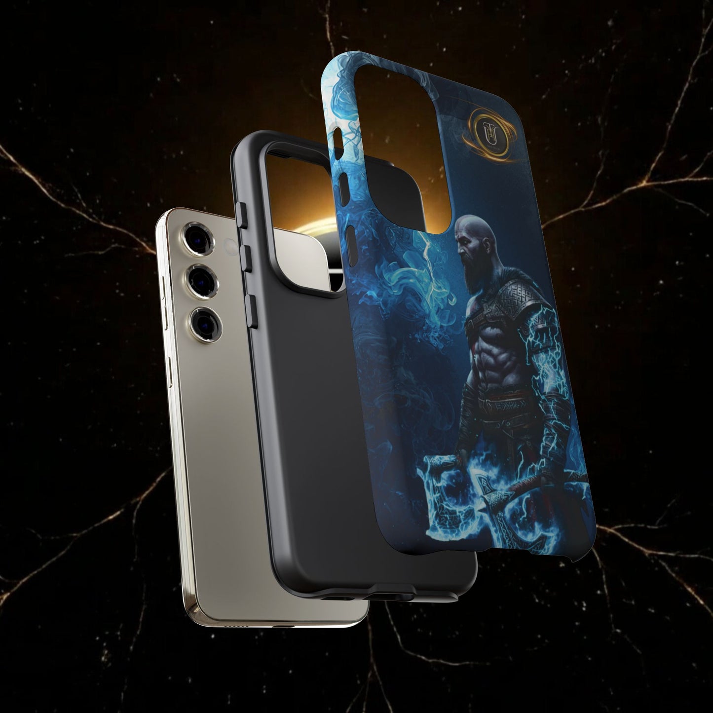 Norse Warrior Phone Case — Viking Shield & Helmet Tough Cover