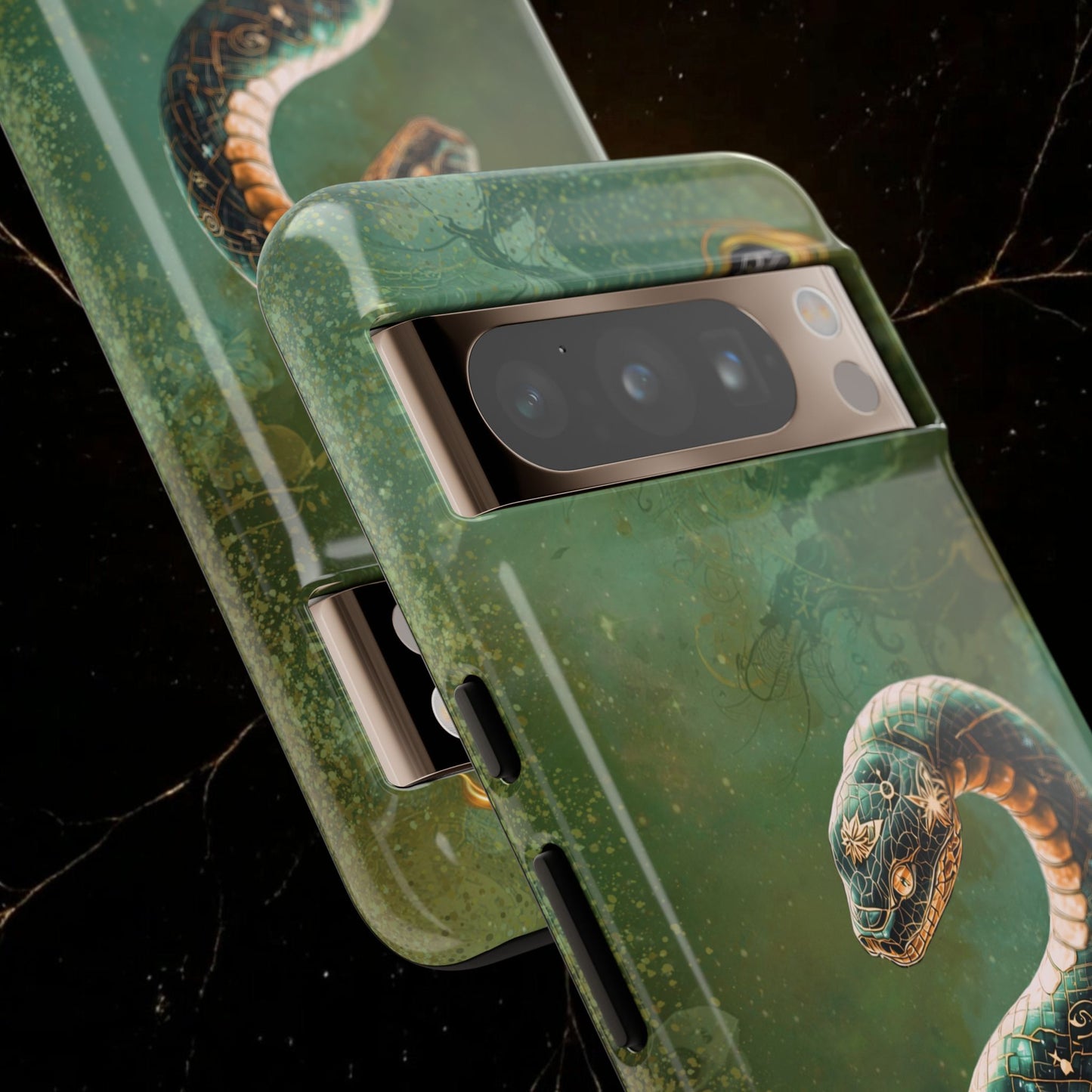 Lunar Snake Phone Case — Eternity Serpent Design